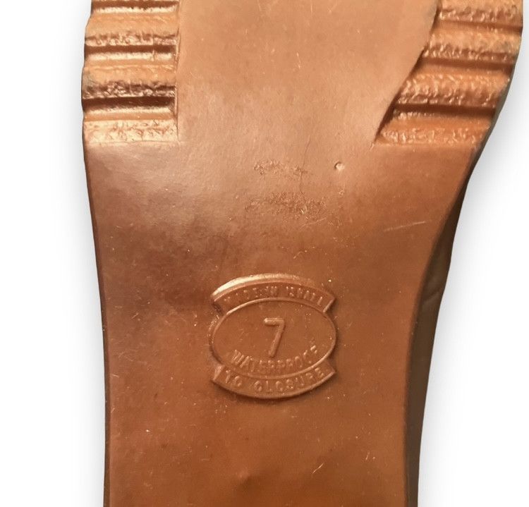 Designer × Vintage Vintage 70s Rubber Waterproof Heels by STEAD AND SIMSON Size US 9.5 / IT 39.5 - 8 Thumbnail
