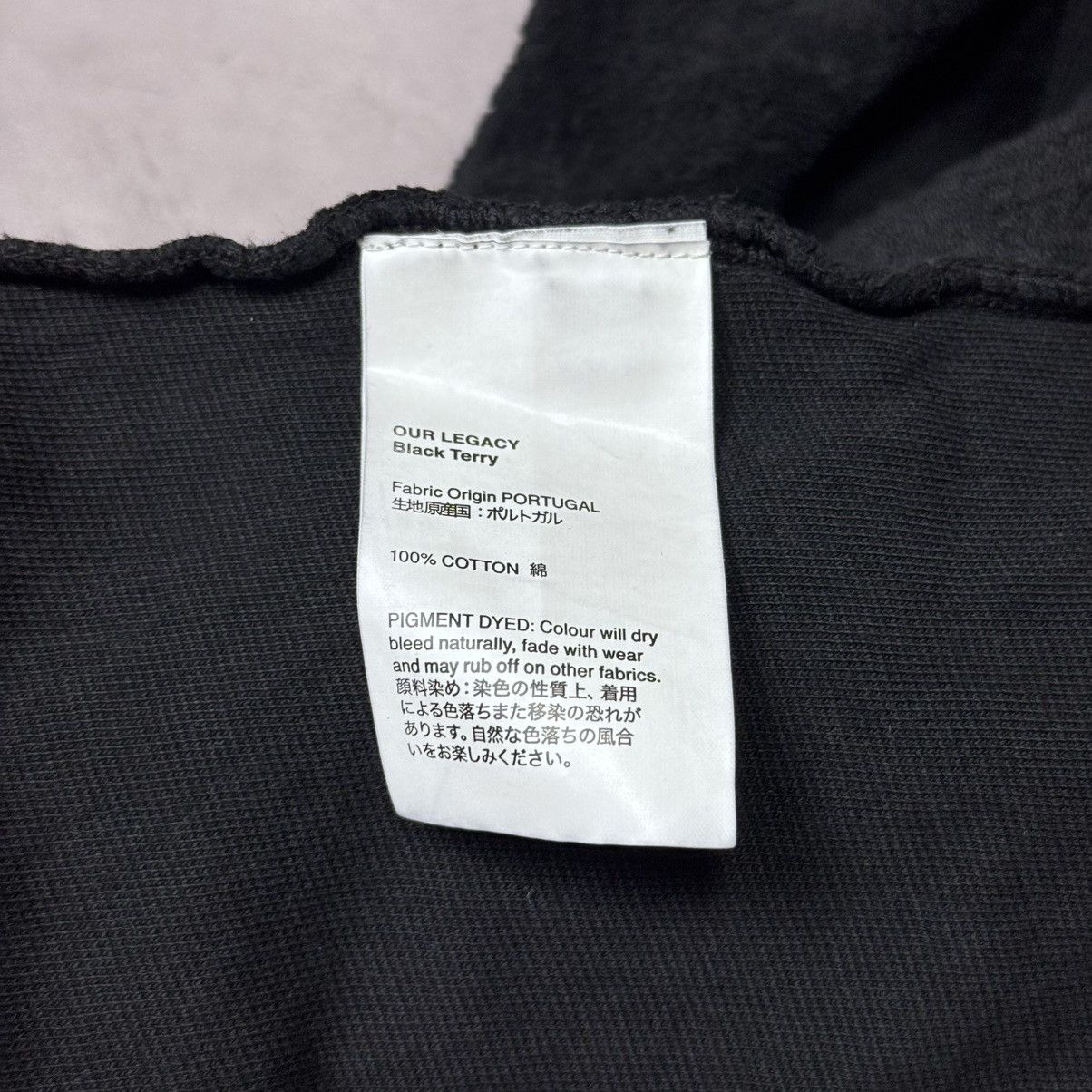 Our Legacy Our Legacy Men's Pullover Long Sleeve Black Terry Size:M Size US M / EU 48-50 / 2 - 5 Thumbnail