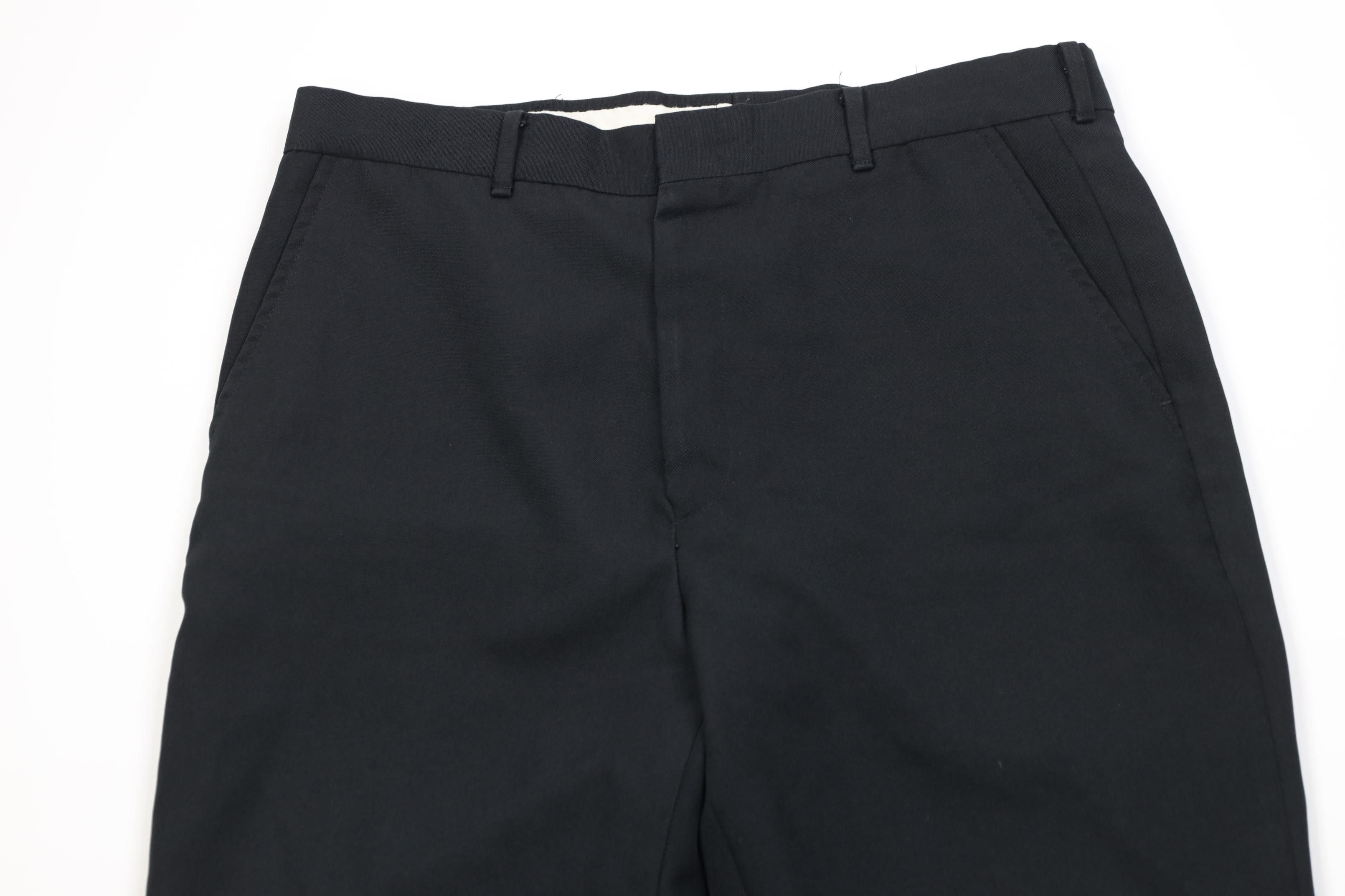 Vintage Vintage 70s Streetwear Flared Wide Leg Chino Pants Black USA Size US 32 / EU 48 - 2 Thumbnail