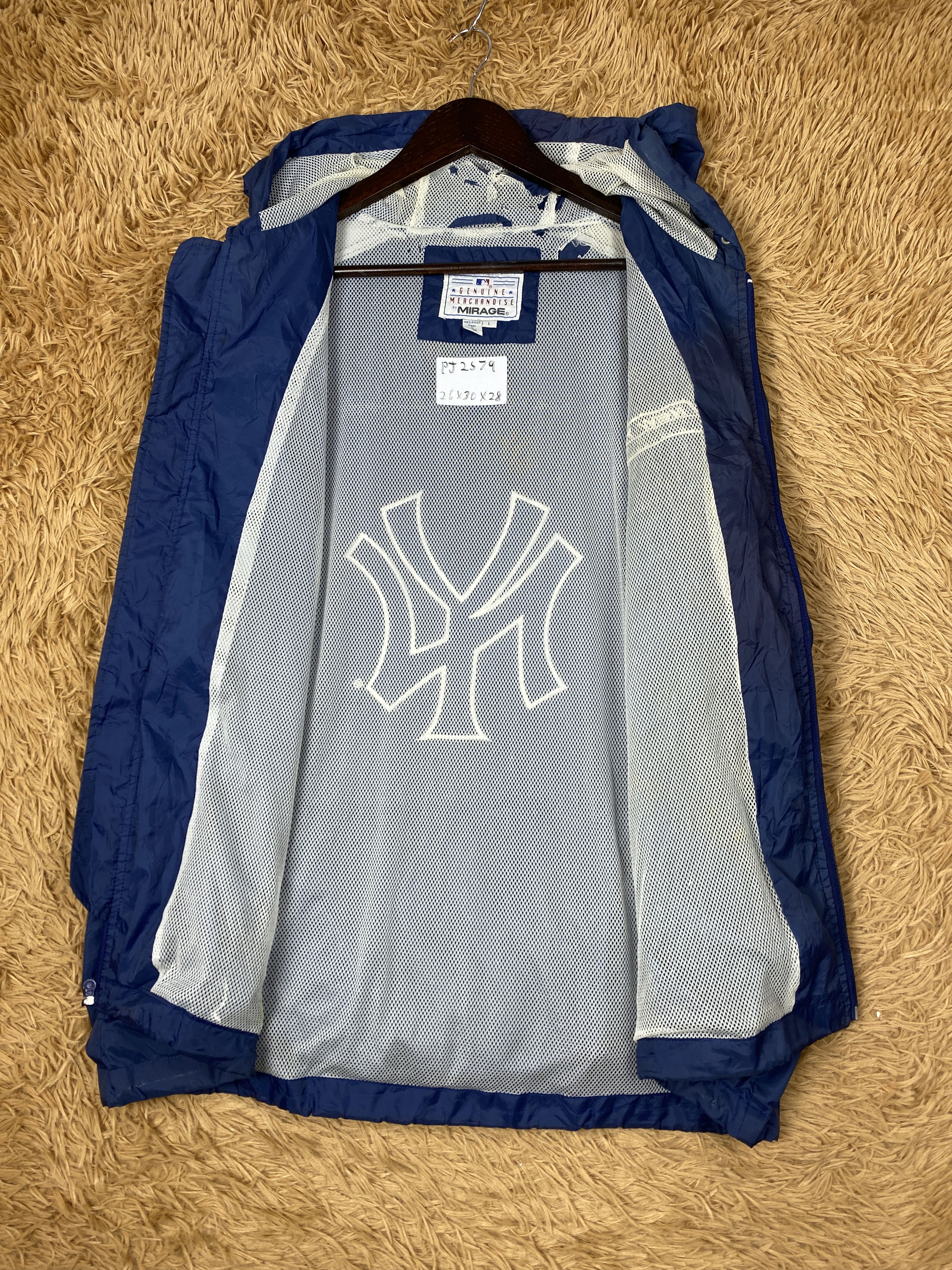 Mirage Vintage New York Yankees Mirage Windbreaker Jacket PJ2579 Size US L / EU 52-54 / 3 - 7 Thumbnail