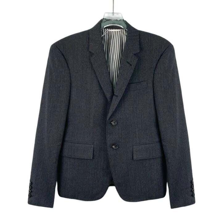 Thom Browne Thom Browne Gray Wool Lapel Blazer Size US XS / EU 42 / 0 - 1 Thumbnail