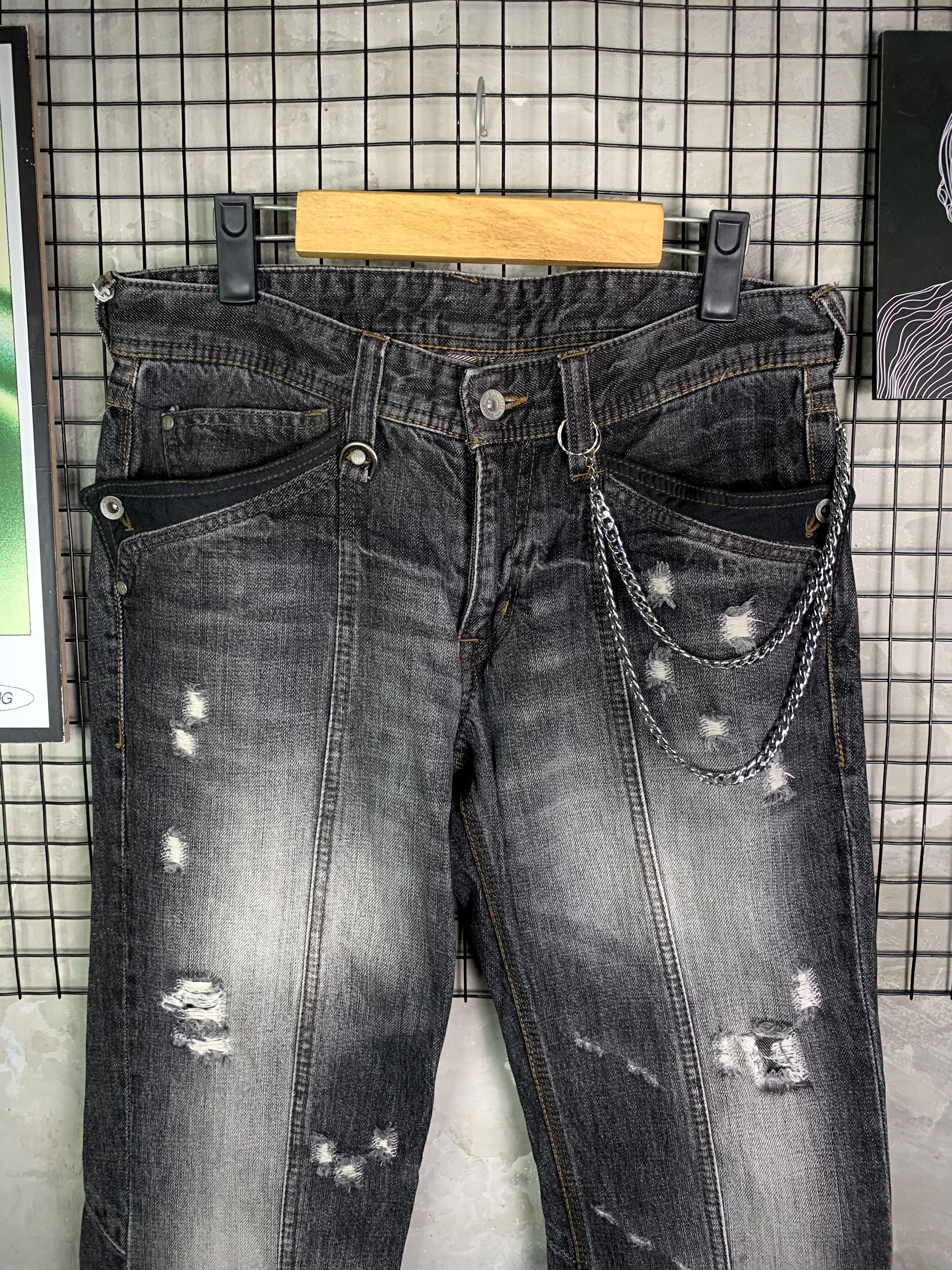 Nicole Club Hideaways Nicole Distressed Grunge Denim Jeans Size US 30 / EU 46 - 3 Thumbnail