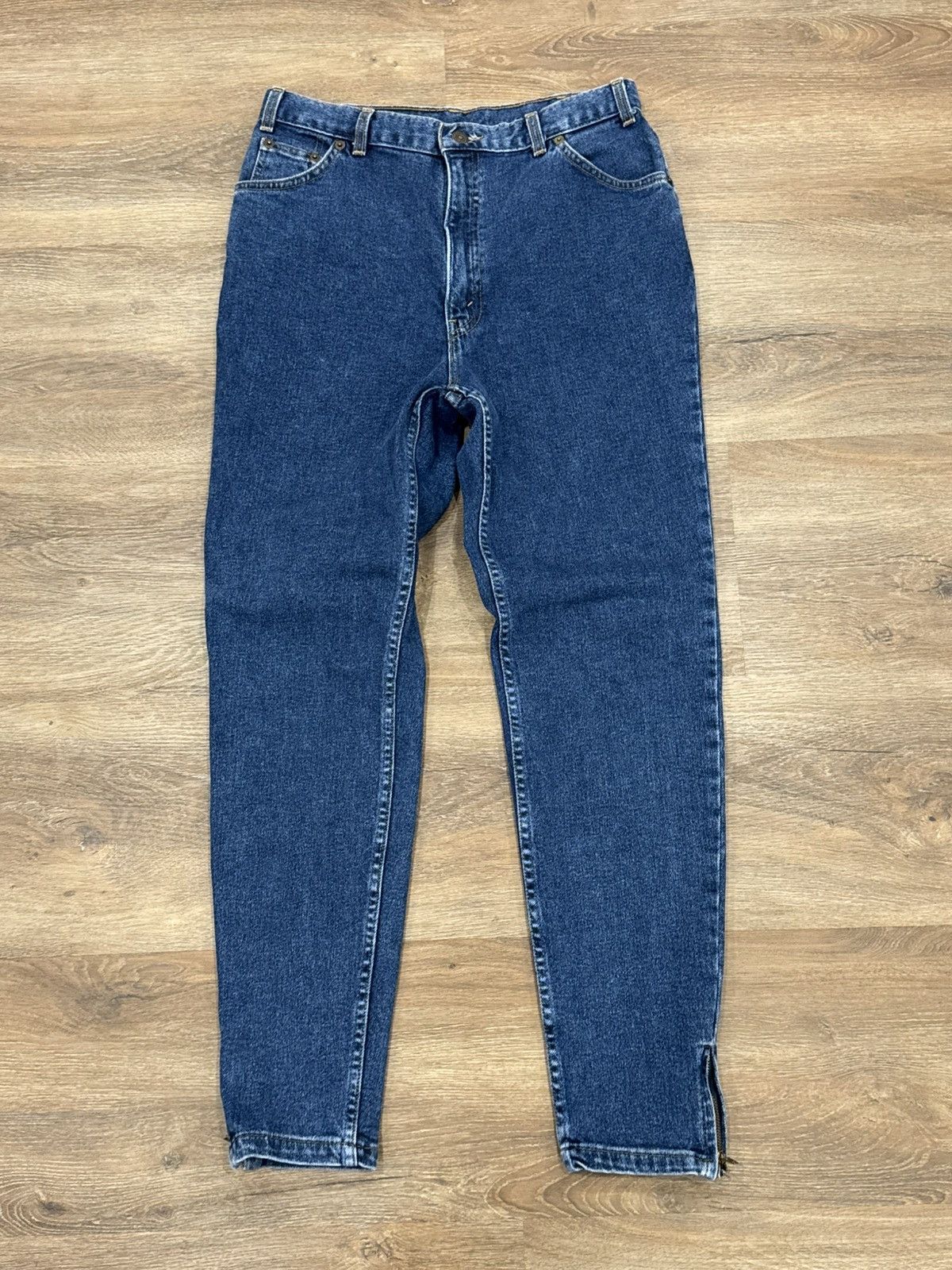 Levi's Vintage Clothing Vintage Levi’s 292 High Waisted Tapered Zip Ankle Jeans 90s Size 40" / US 18 - 2 Thumbnail