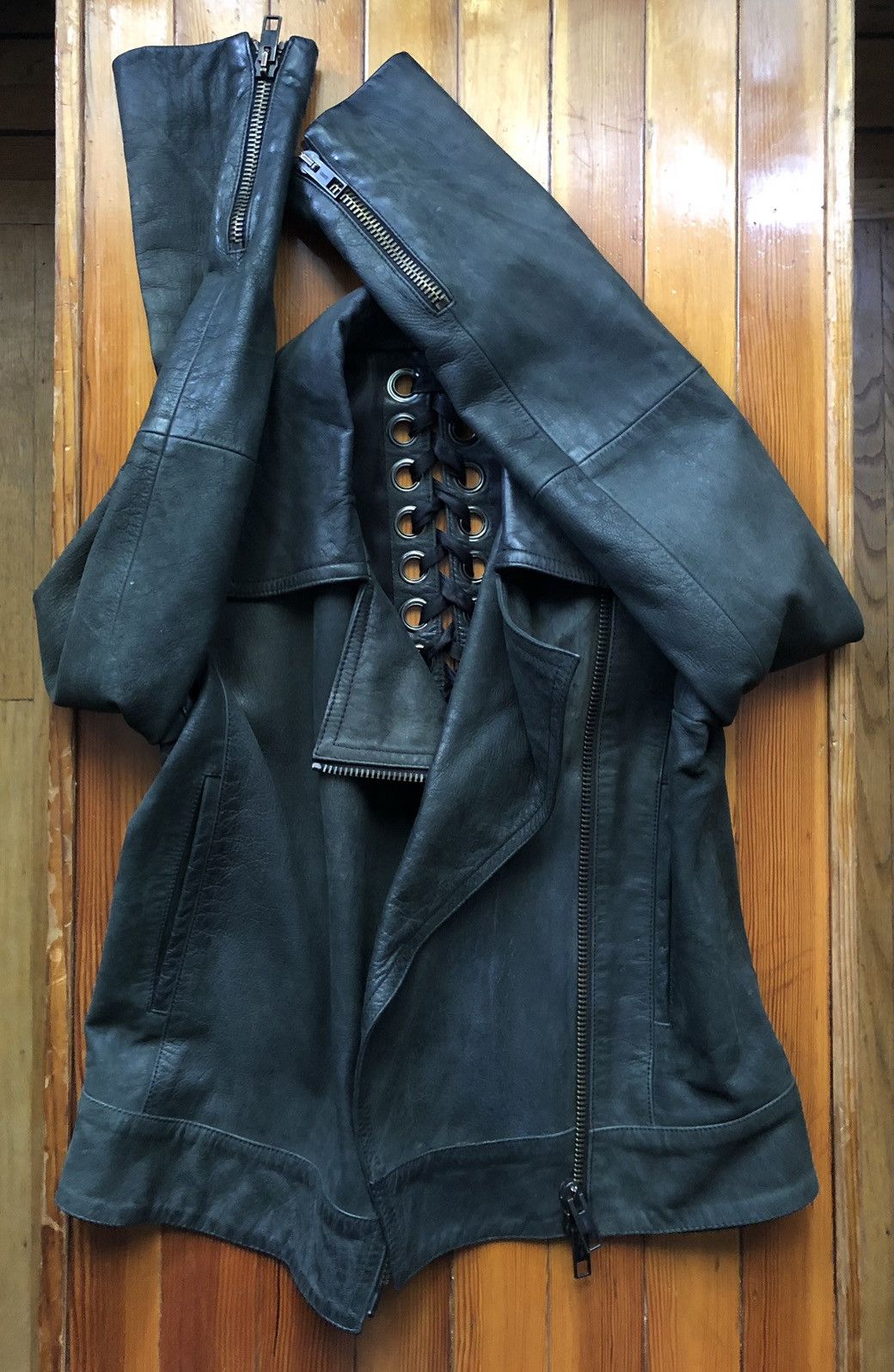 Other Very Rare Heavy Duty Lace Up Motorcycle Jacket Size M / US 6-8 / IT 42-44 - 20 Thumbnail