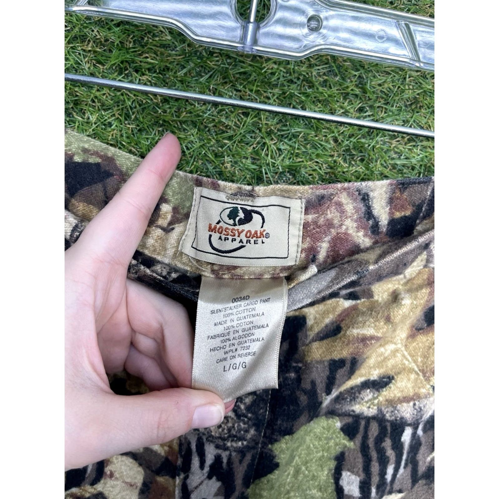 Vintage VINTAGE Mossy Oak Break Up Cargo Pants Mens L Brown Camouflage 5-Pocket Zipper Button Cargo Straight Mens Size US 33 - 4 Thumbnail