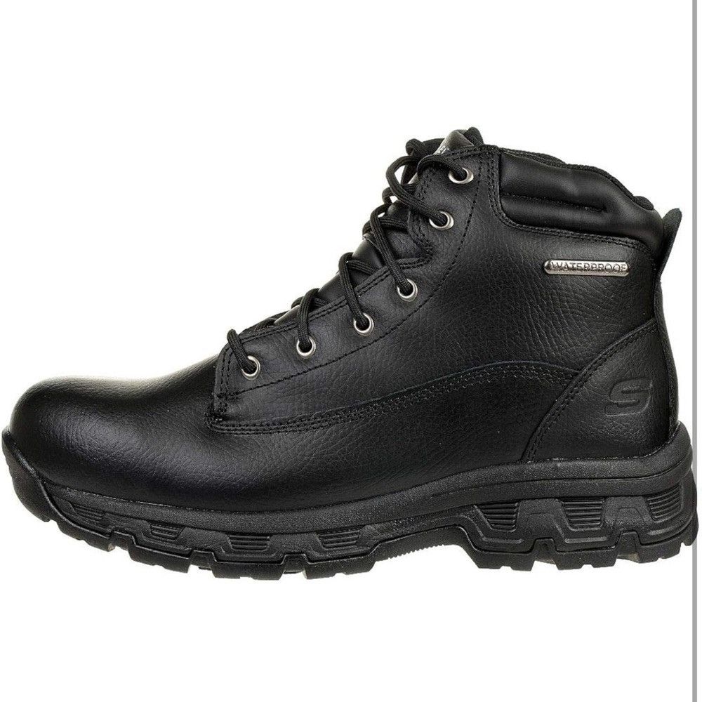SKECHERS Skechers Men's Leather Boot Shoes sz 9 Waterproof NEW #K434 Size US 9 / EU 42 - 6 Thumbnail