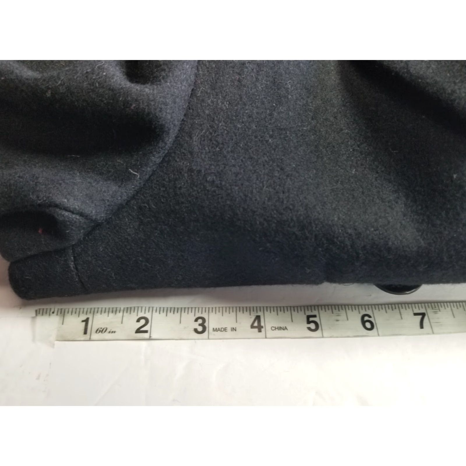 Vintage VINTAGE Falcone Pea Coat Women Long Wool Double Breasted Black 38 Stains Size XS / US 0-2 / IT 36-38 - 3 Thumbnail