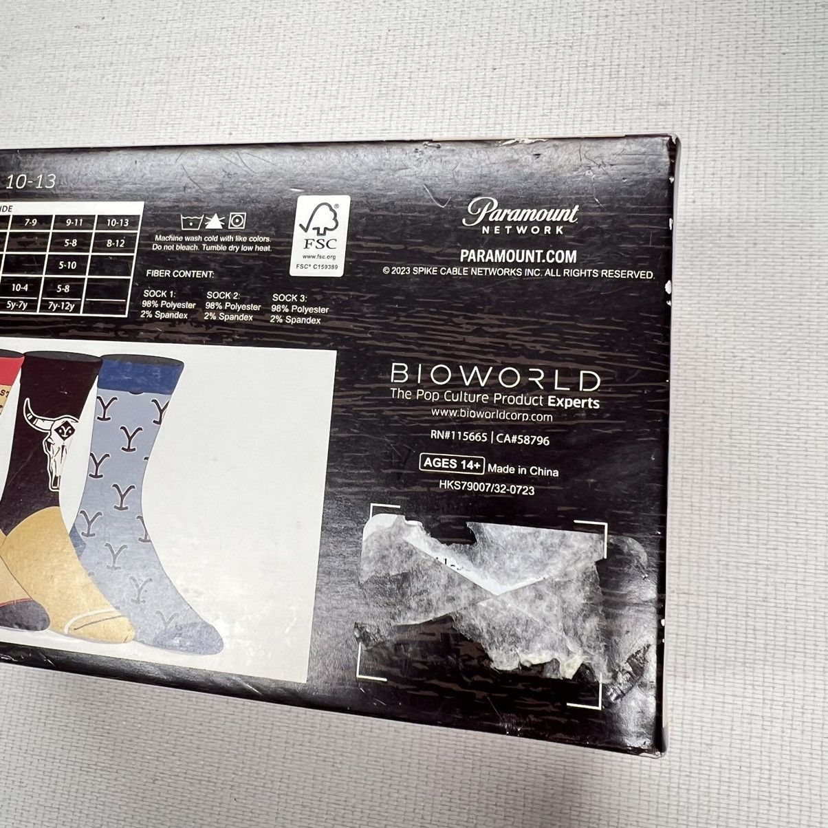 Other NEW Yellowstone Socks 10-13 Dress Western Cowboy Paramount Size ONE SIZE - 9 Thumbnail