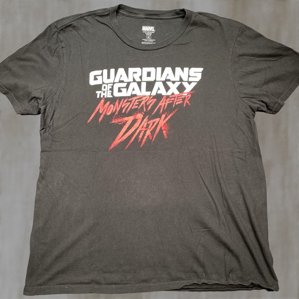 Vintage Marvel Guardians Of The Galaxy Shirt Mens XL Black Monsters After Dark Tee Size US XL / EU 56 / 4 - 1 Thumbnail