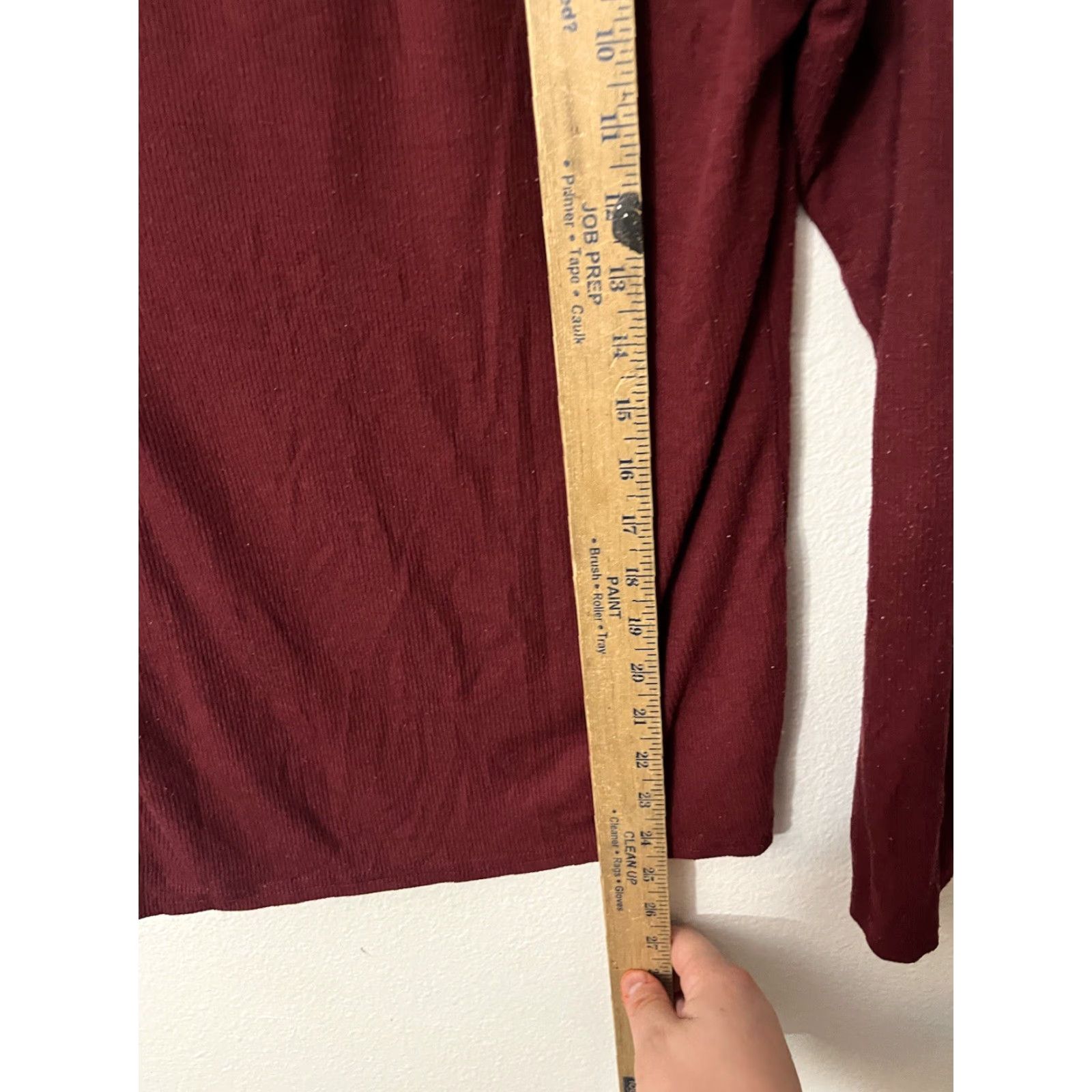 Calvin Klein VINTAGE CALVIN KLEIN Sleepshirt Women Henley Long Sleeve Red S Size S / US 4 / IT 40 - 5 Thumbnail