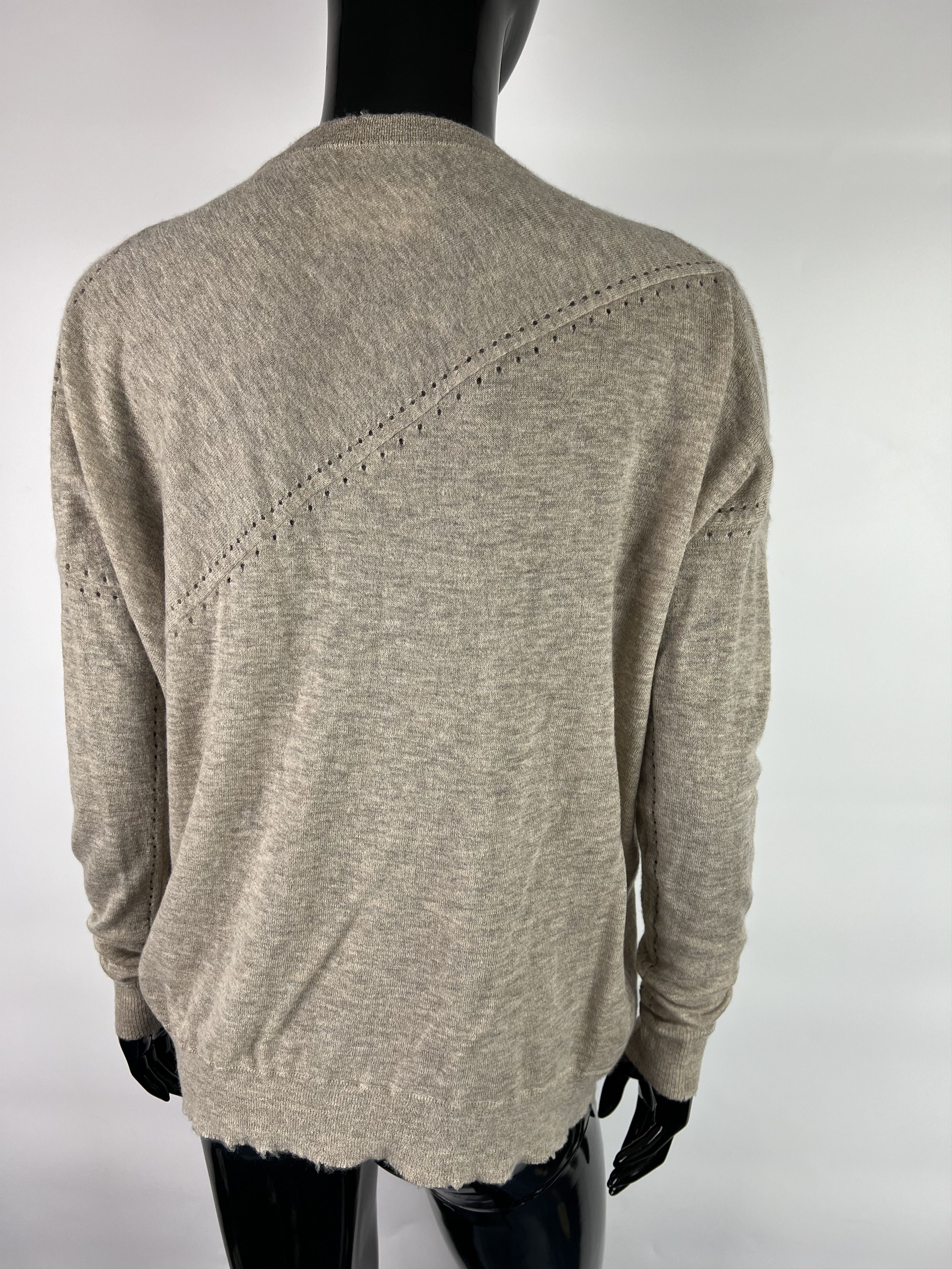 Zadig & Voltaire Zadig & Voltaire Women's 100% Cashmere V-Neck Sweater Size M Size M / US 6-8 / IT 42-44 - 4 Thumbnail