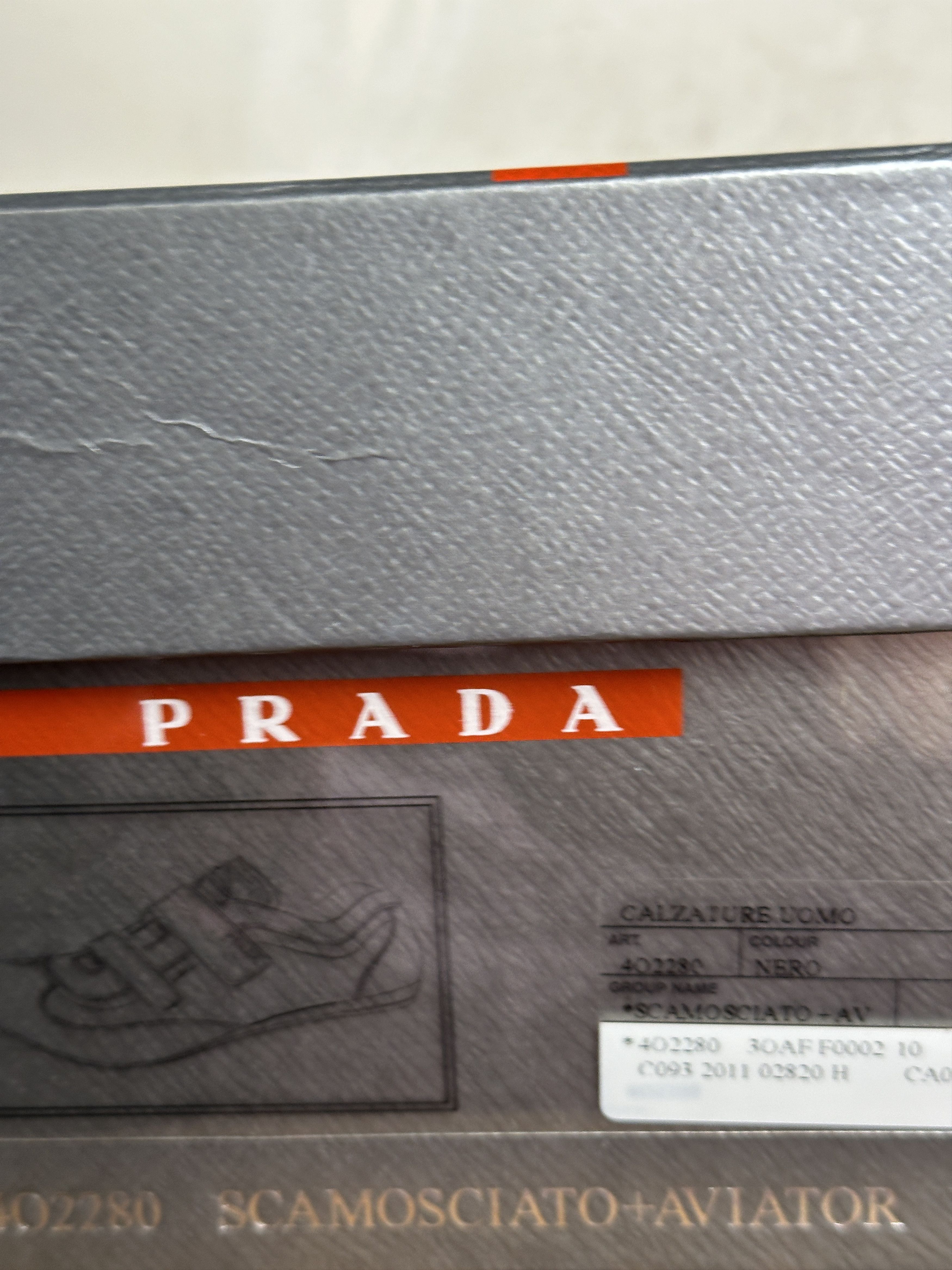 Prada Prada Scamosciato Aviator Black Sneakers Size US 9.5 / EU 42-43 - 13 Thumbnail