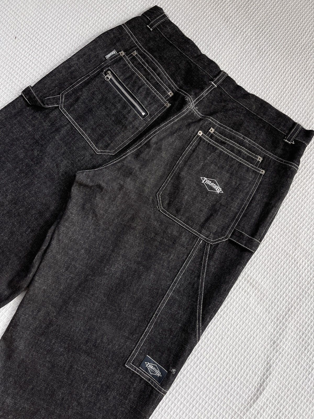 Thrasher × Vintage LastDrop🔥Very Rare🔥THRASHER MAGAZINE Skateboards Baggy Jeans Size US 36 / EU 52 - 1 Thumbnail