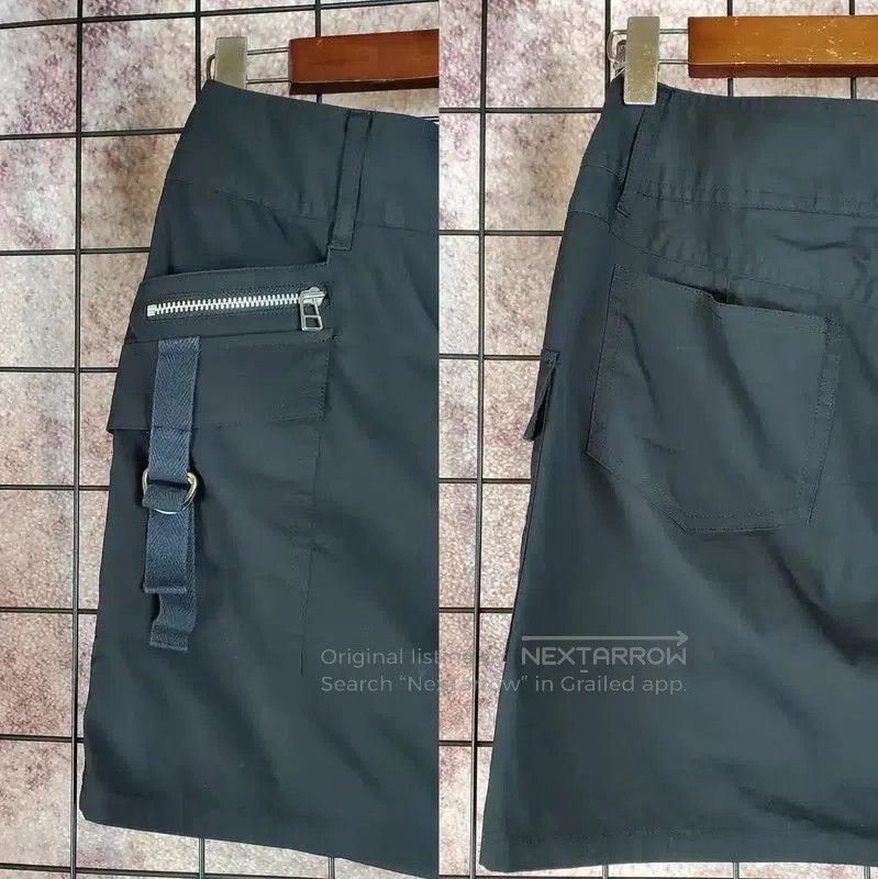 Burberry Burberry Black Cotton Summer Skirt with Straps. Size 23" - 3 Thumbnail