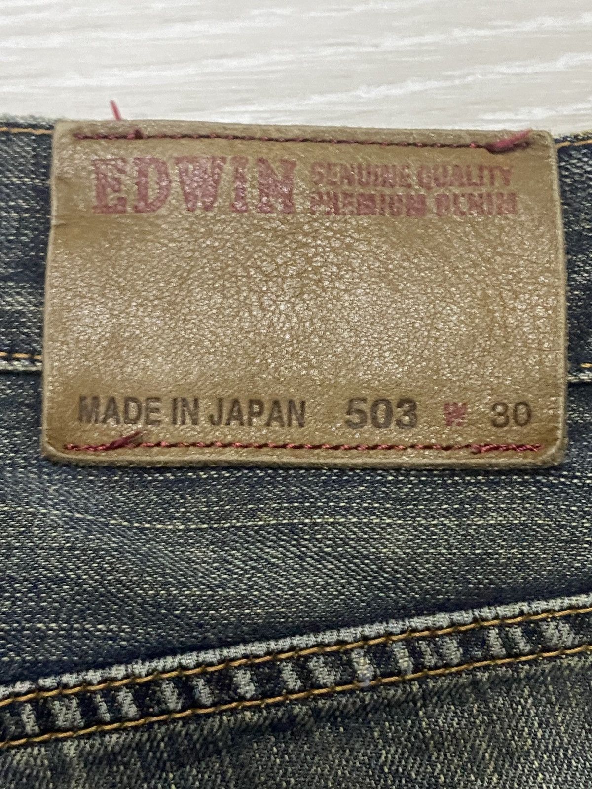 Edwin Vintage Japanese Brand Edwin 503 Faded Distressed Jeans Size US 31 - 10 Thumbnail