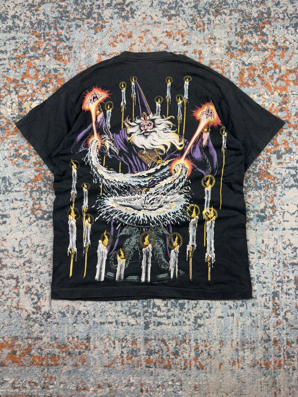 Liquid Blue × Vintage Grail! Vintage 1994 Liquid Blue wizard all over print tee Size US XL / EU 56 / 4 - 2 Thumbnail
