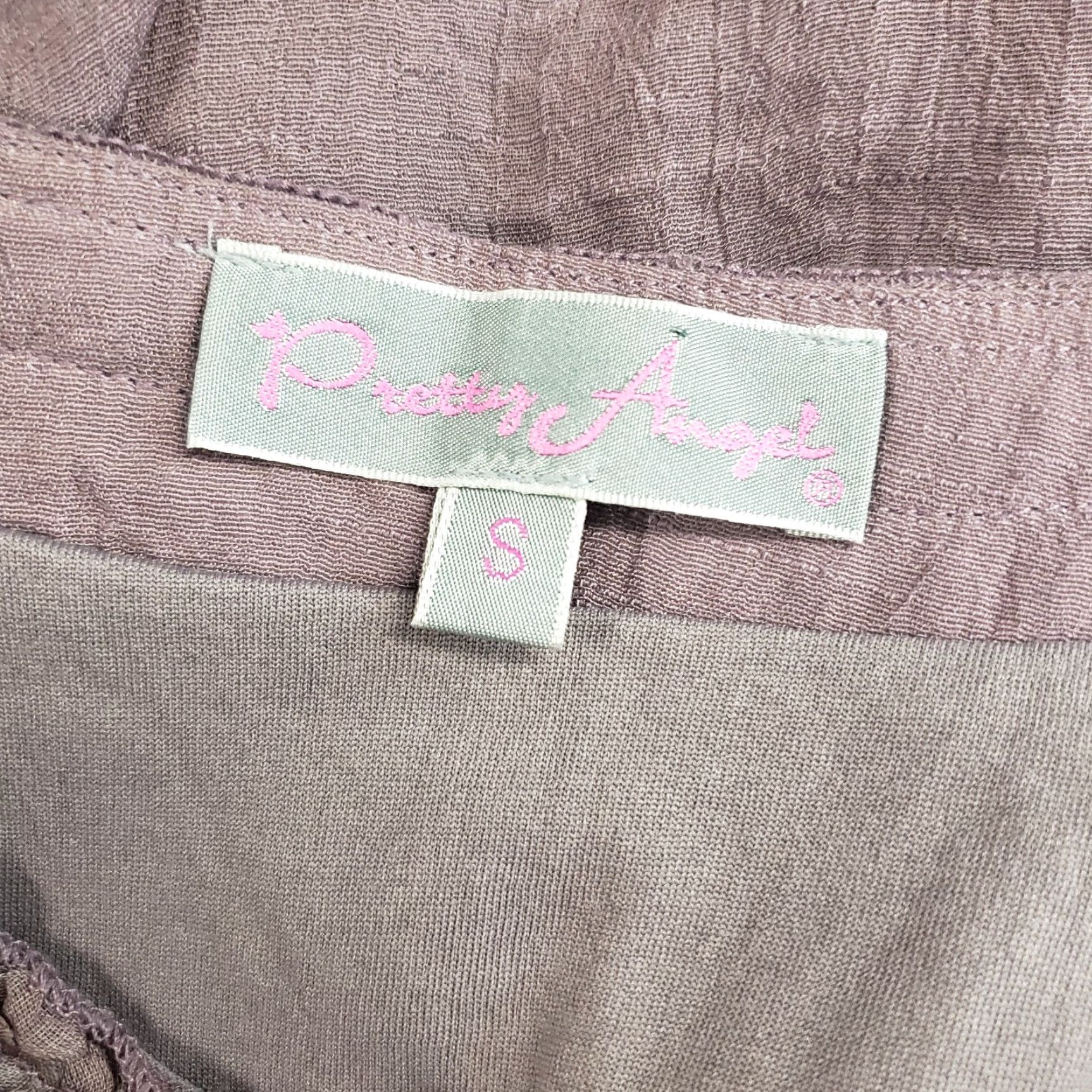 Vintage Pretty Angel Womens Tunic Top Sz Small Purple Layered Lace Linen Blend Shirt Size S / US 4 / IT 40 - 6 Thumbnail