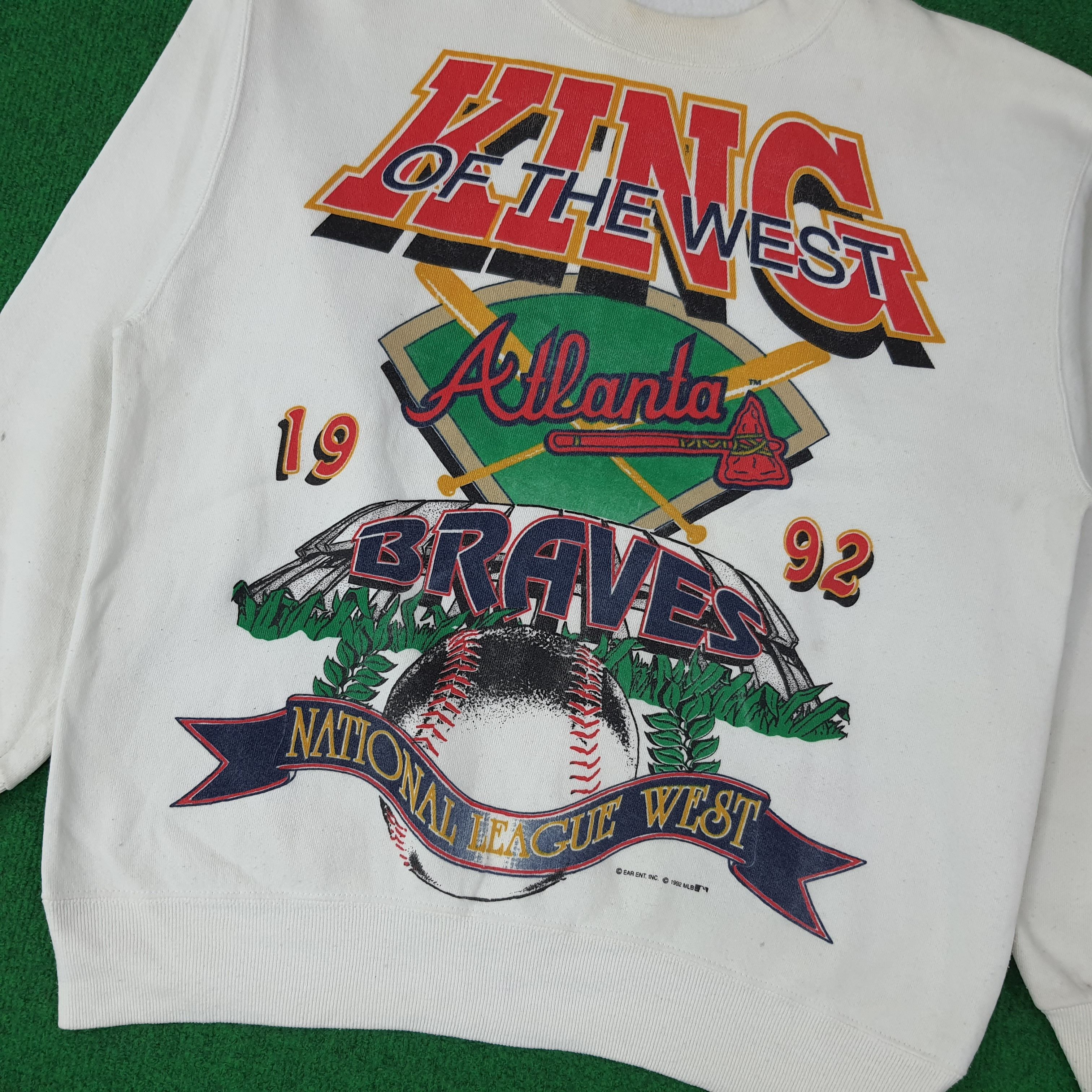 Issey Miyake Vintage Atlanta Braves 90s MLB Sports Sweatshirt C255N7 Size US M / EU 48-50 / 2 - 2 Thumbnail