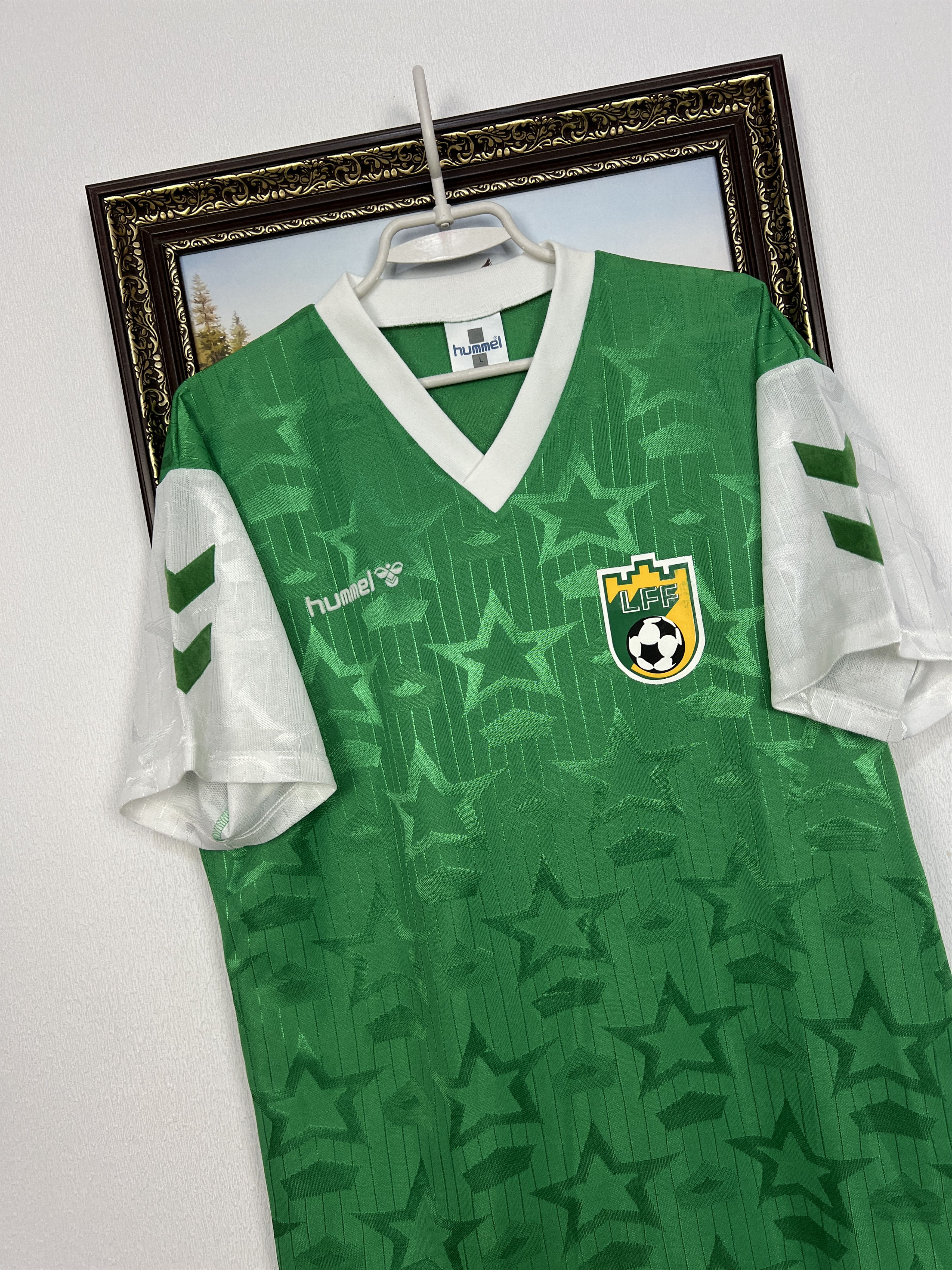 Hummel Lithuania Away football shirt 1998 Soccer Jersey National Size US L / EU 52-54 / 3 - 4 Thumbnail