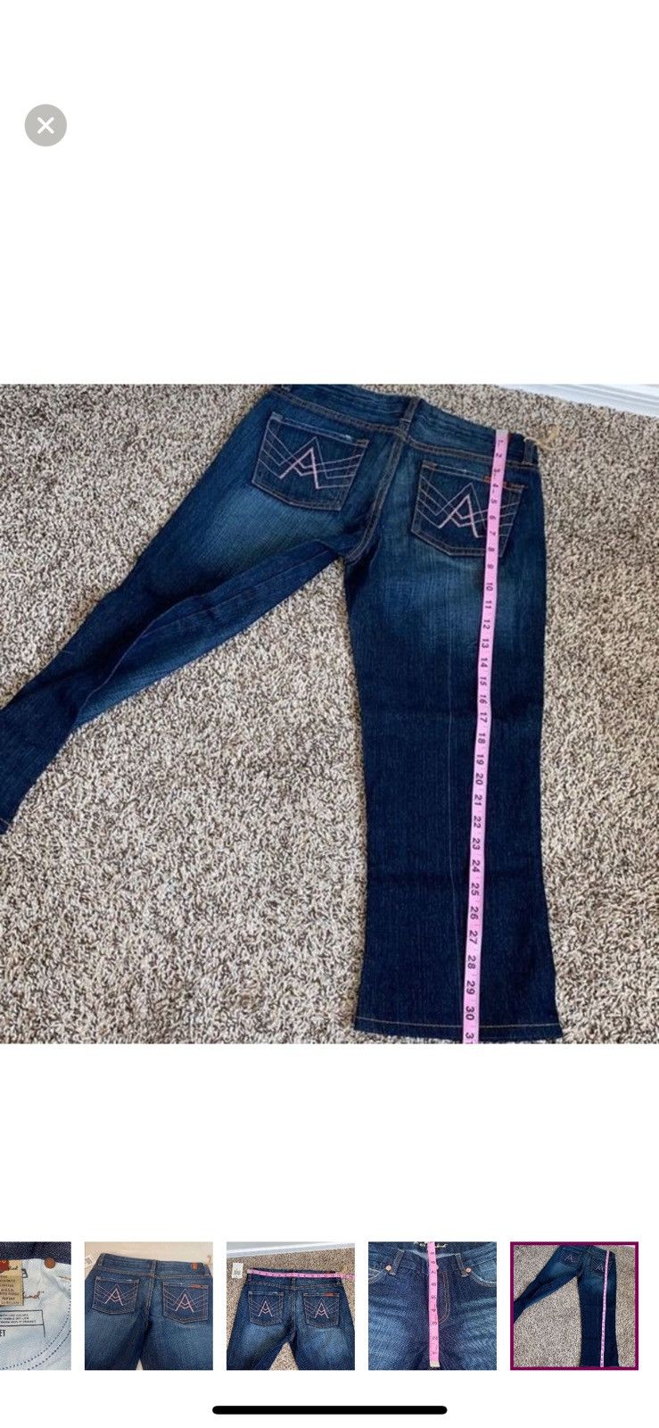 7 For All Mankind 7 for all mankind a pocket jean capris size 26 Size 26" / US 2 / IT 38 - 7 Thumbnail