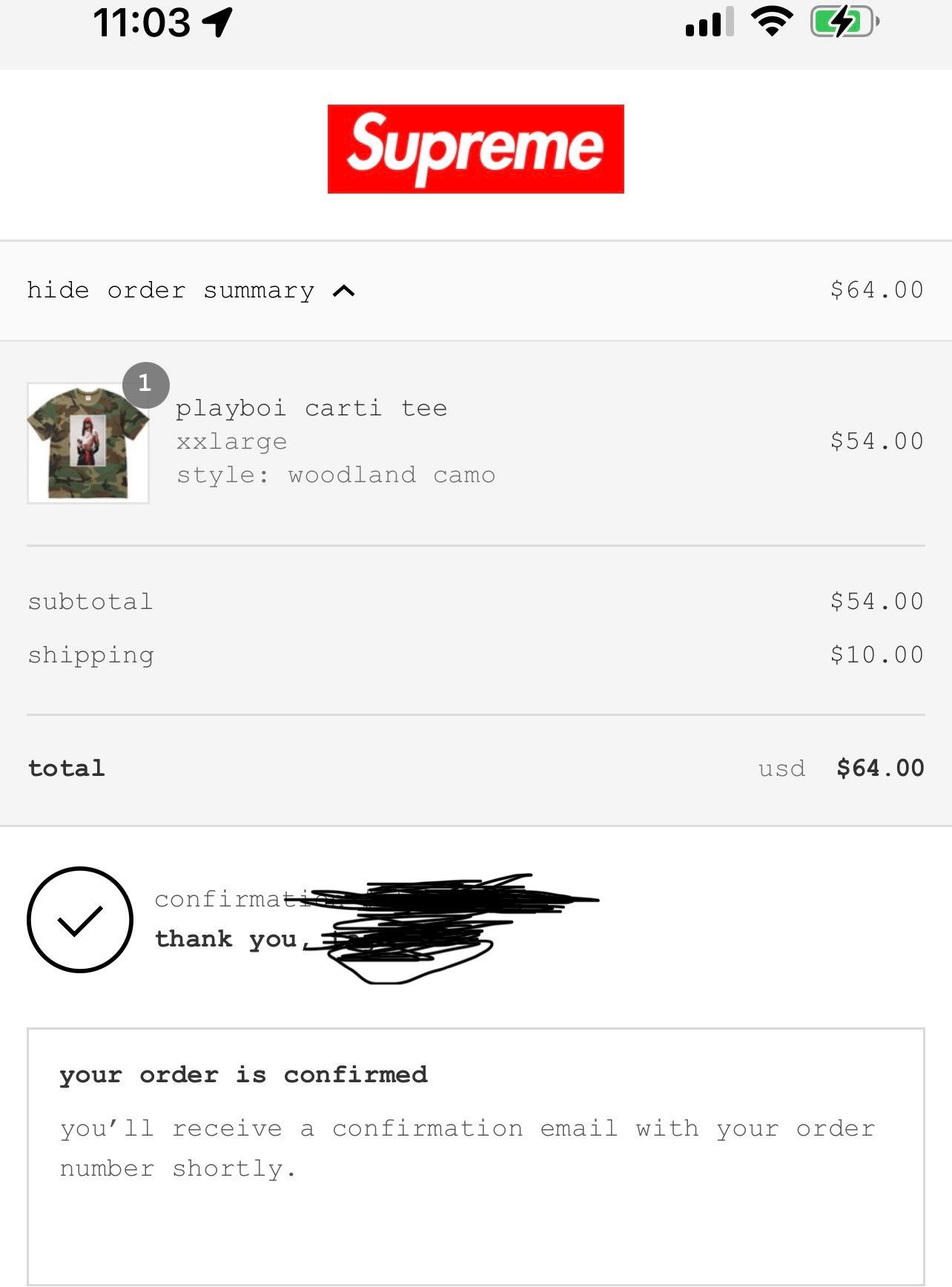 Supreme Supreme playboi carti tee FW25 Size US XXL / EU 58 / 5 - 1 Thumbnail