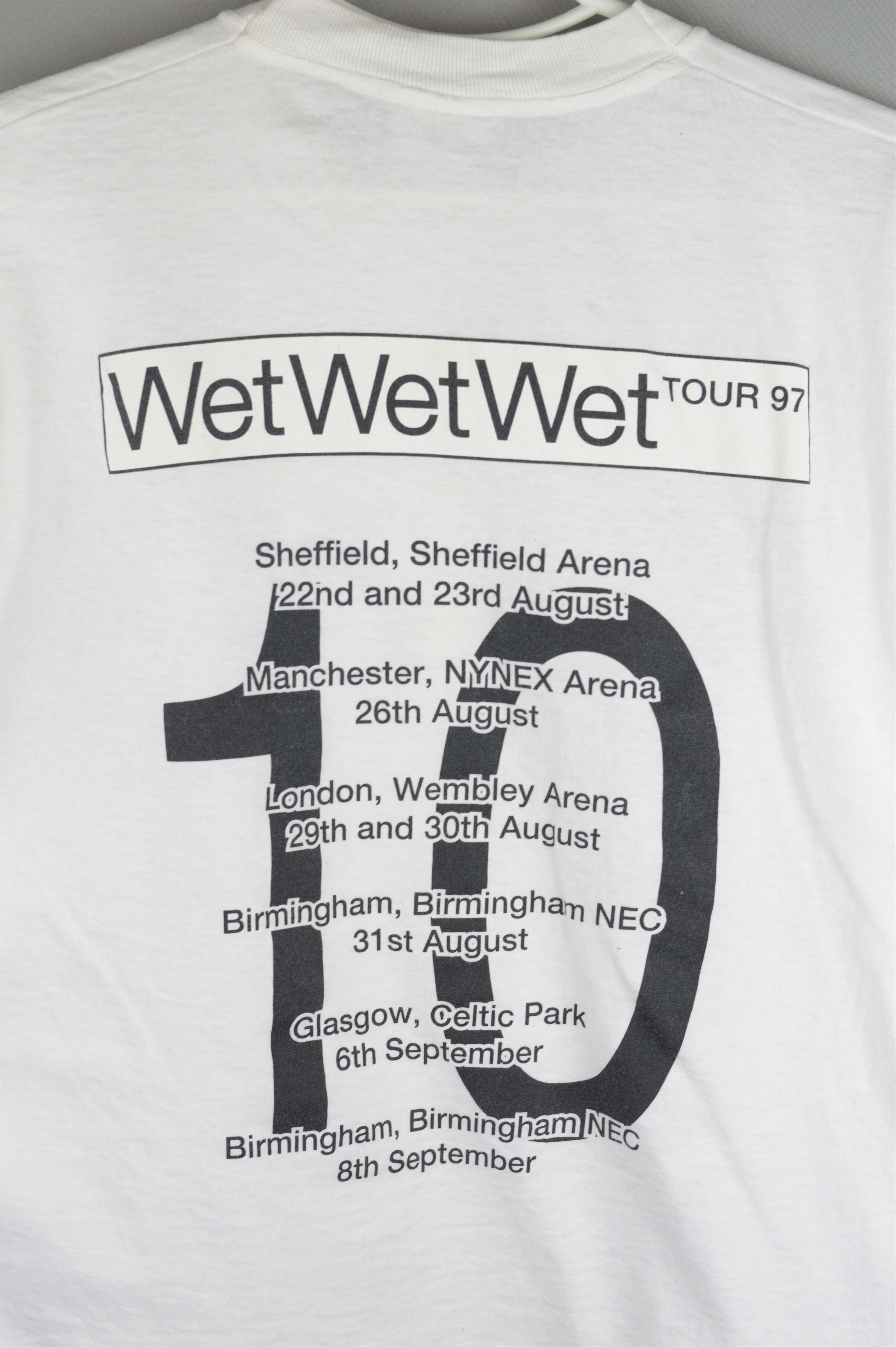 Vintage Vintage Wet Wet Wet Tour 1997 t shirt Size US M / EU 48-50 / 2 - 5 Thumbnail