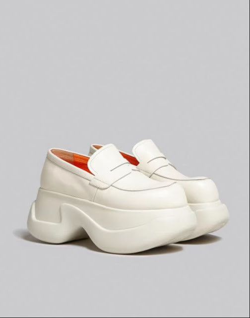Marni o1w1db11024 Chunky Loafers in White Size US 10 / IT 40 - 1 Thumbnail