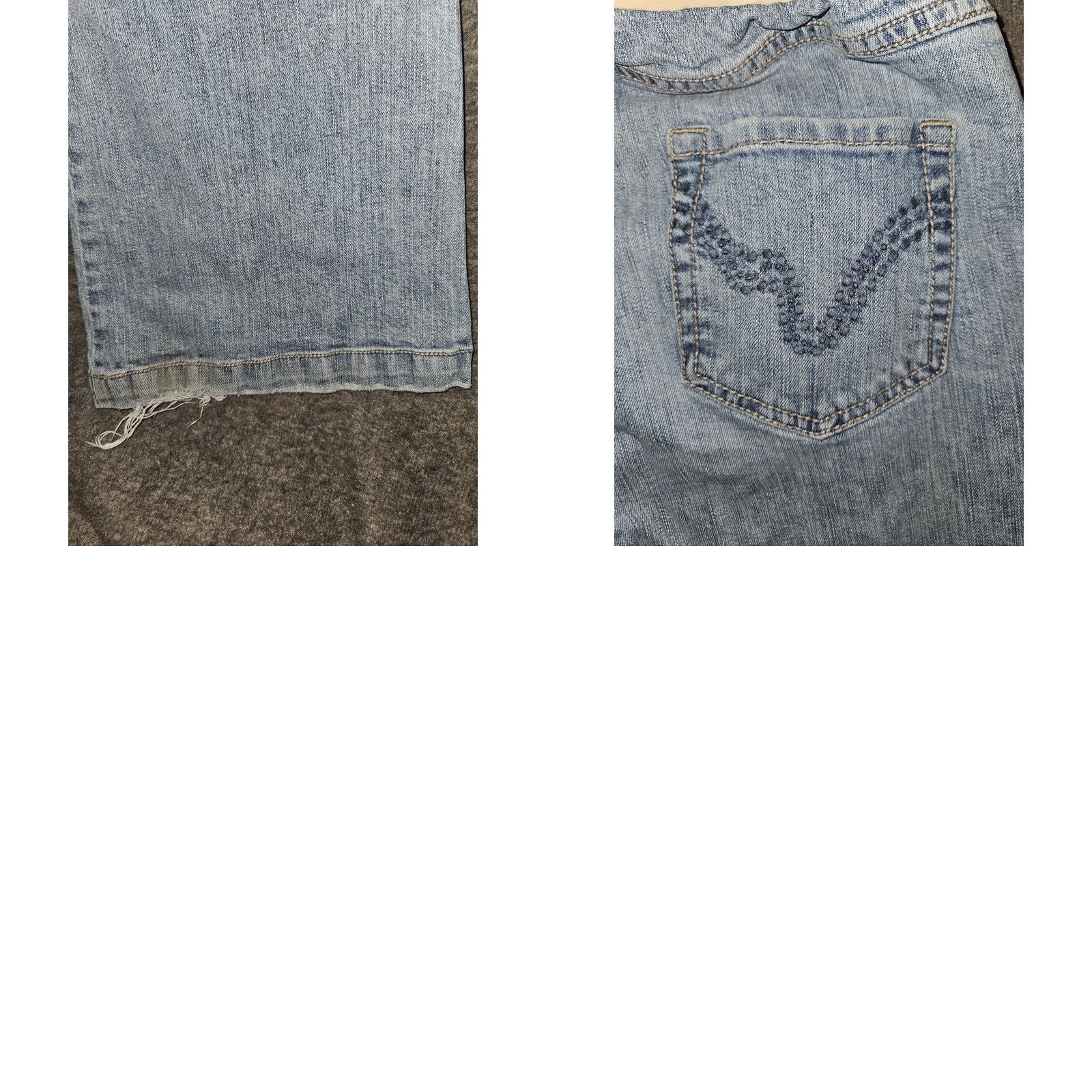 Vintage VINTAGE? No. Motherhood Maternity Jeans Womens L Light Blue Over Belly Bootcut Stretch Denim Shirt? Size 36" / US 14 / IT 50 - 8 Thumbnail