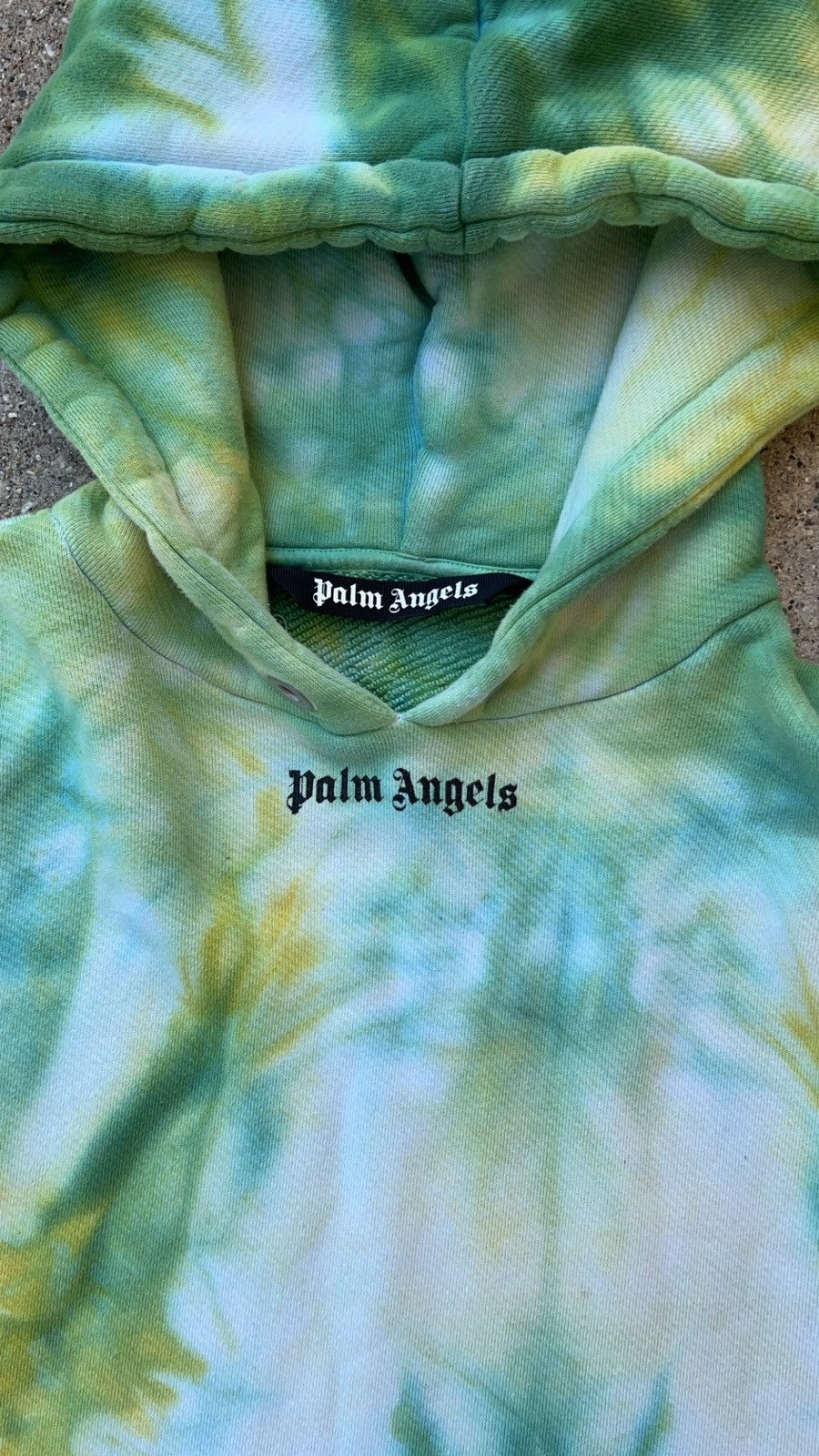 Palm Angels RARE Palm Angels Tie-Dye Hoodie Spellout Size Large Size US L / EU 52-54 / 3 - 4 Thumbnail
