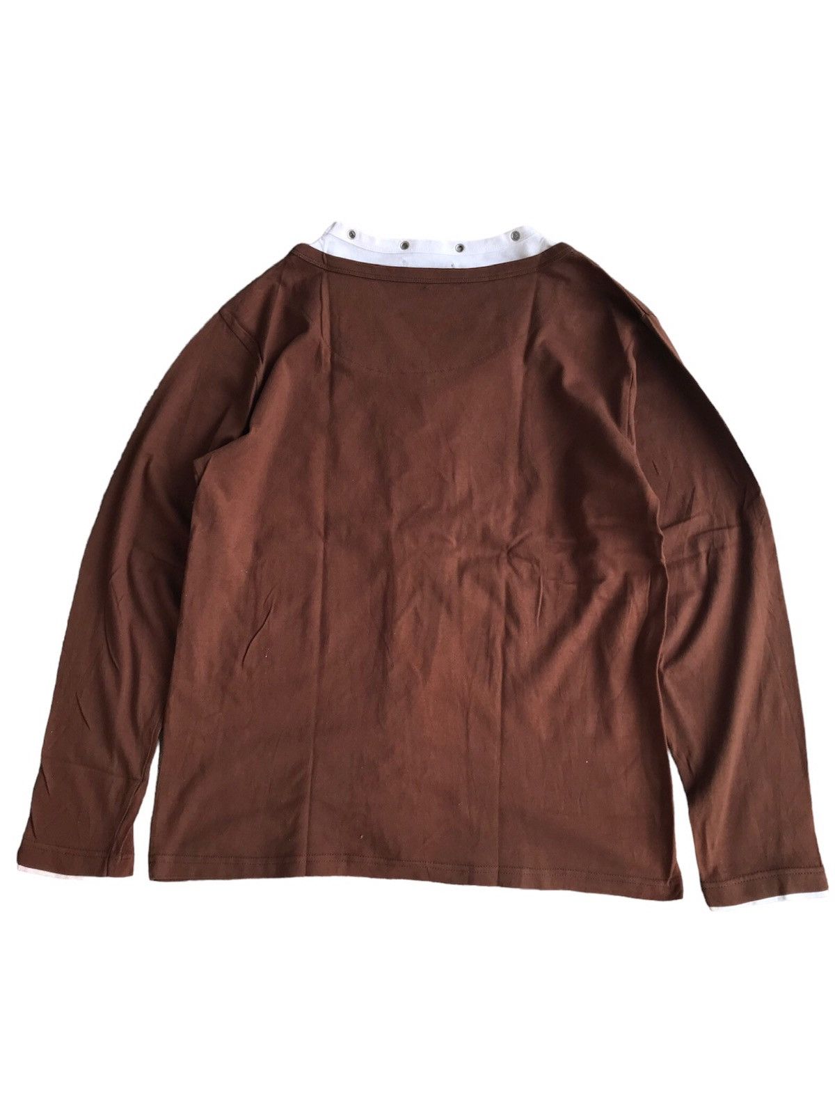 If Six Was Nine Y2K Brown Beamount Carr poem Laces Up Longsleeve Size US L / EU 52-54 / 3 - 2 Thumbnail