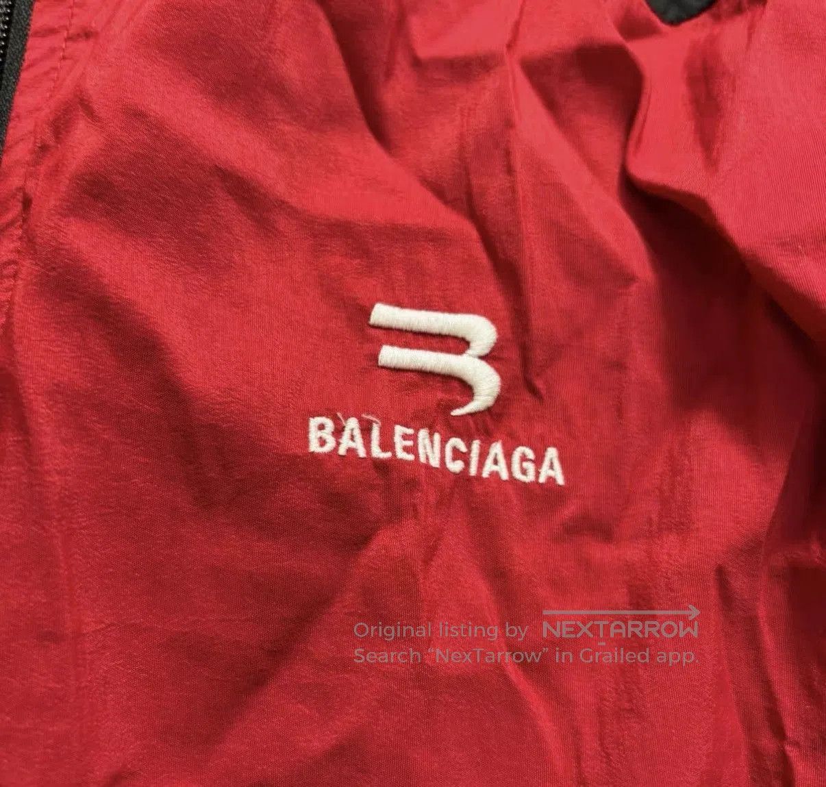 Balenciaga Red Color Block Light Jacket Size L. Size US L / EU 52-54 / 3 - 3 Thumbnail