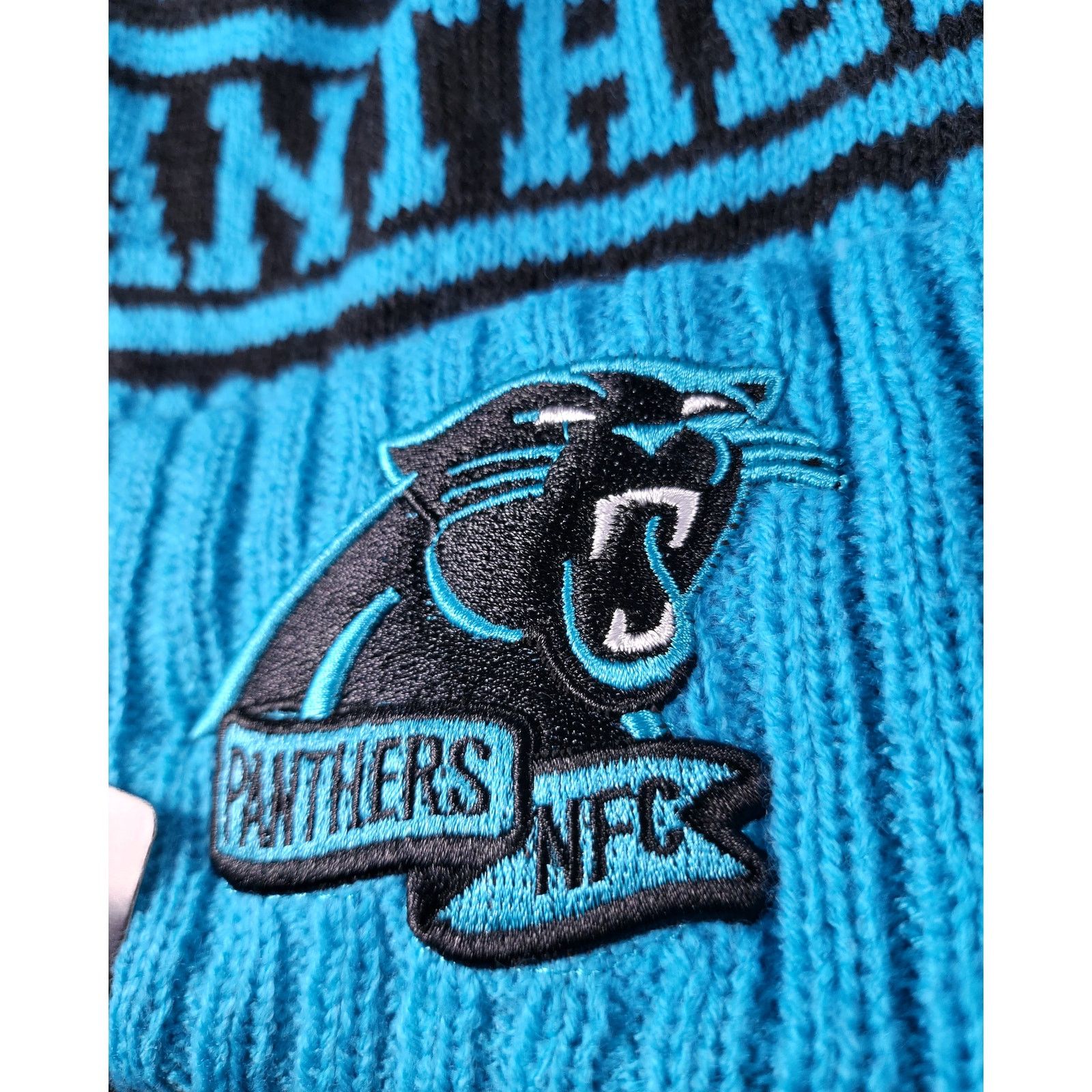 Other NWT Carolina Panthers Sports Knit Pom Beanie Fleece Lined Size ONE SIZE - 6 Thumbnail