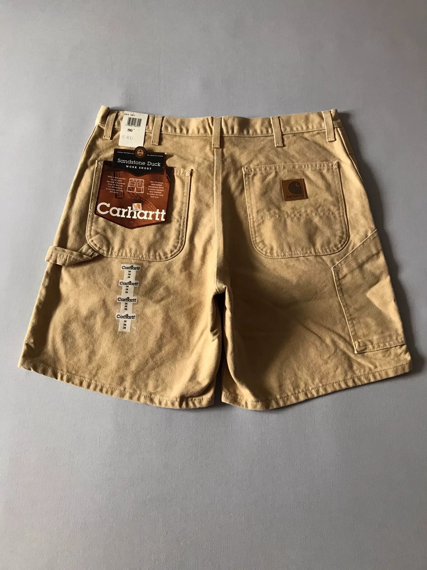 Carhartt 90s US Carhartt B24 Canvas Cargo Shorts Size US 36 / EU 52 - 1 Thumbnail