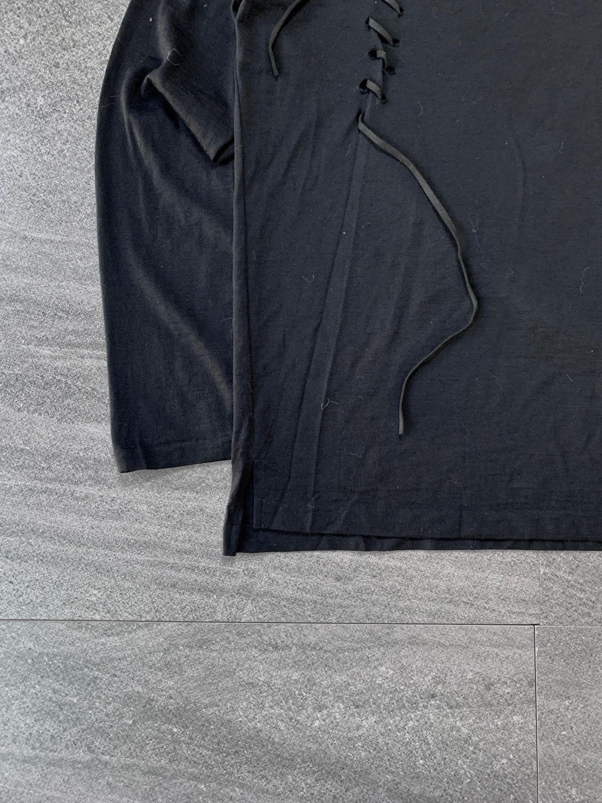 Yohji Yamamoto Wool Deconstructed Long sleeve tee Size US M / EU 48-50 / 2 - 4 Thumbnail