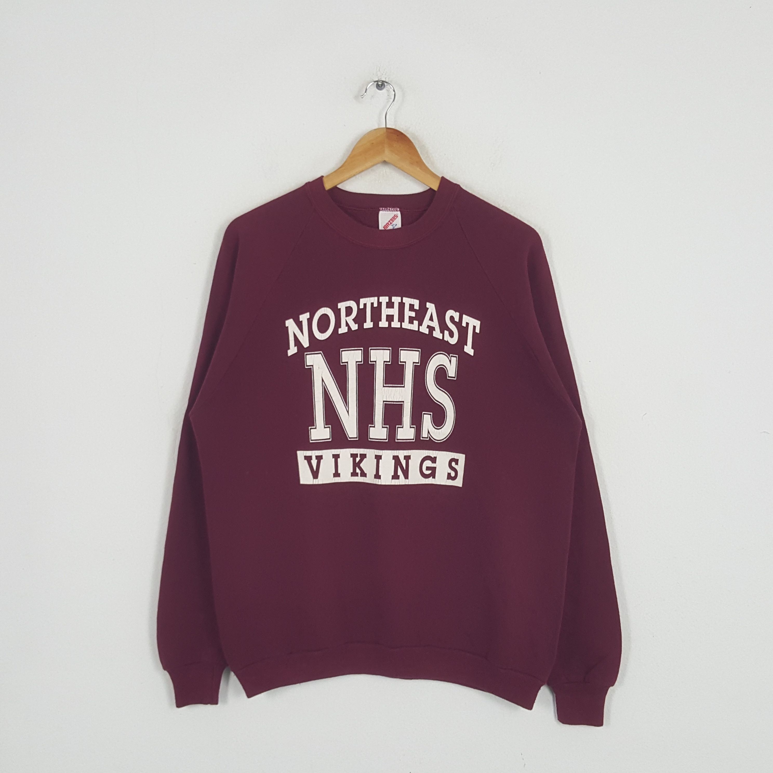 Vintage Vintage Northeast Vikings NHS American College Sweatshirt Size US M / EU 48-50 / 2 - 1 Thumbnail