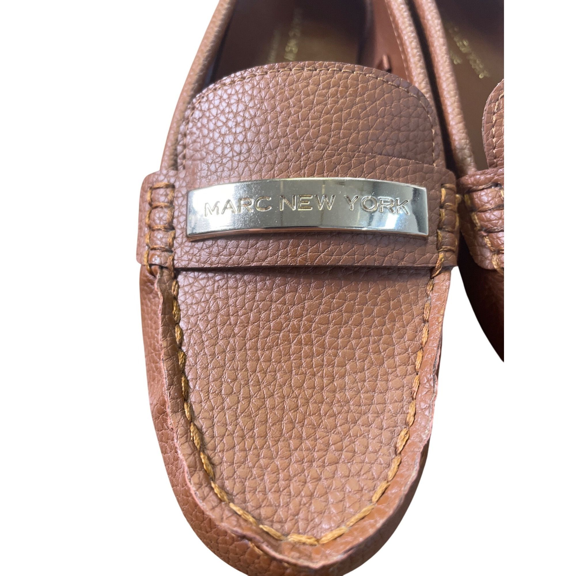 Designer Marc New York Womens Brown Slip-On Loafers Flats Size 5.5M S Size US 5.5 / IT 35.5 - 6 Thumbnail