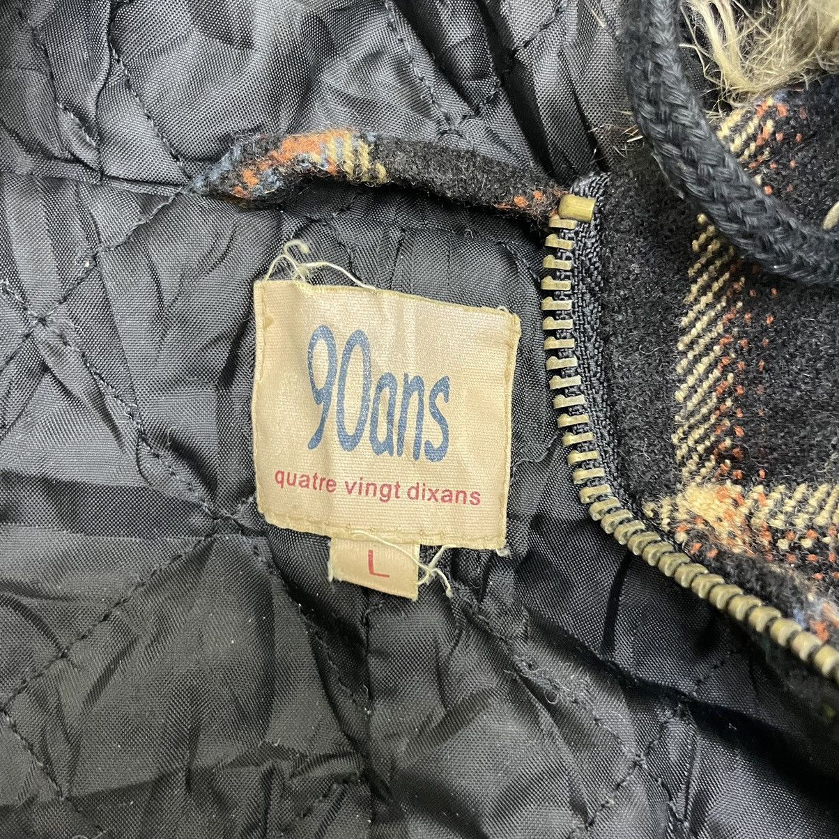 Hysteric Glamour Vintage Japanese Brand 90ans Tartan Faux Fur Hooded Jacket Size M / US 6-8 / IT 42-44 - 5 Thumbnail