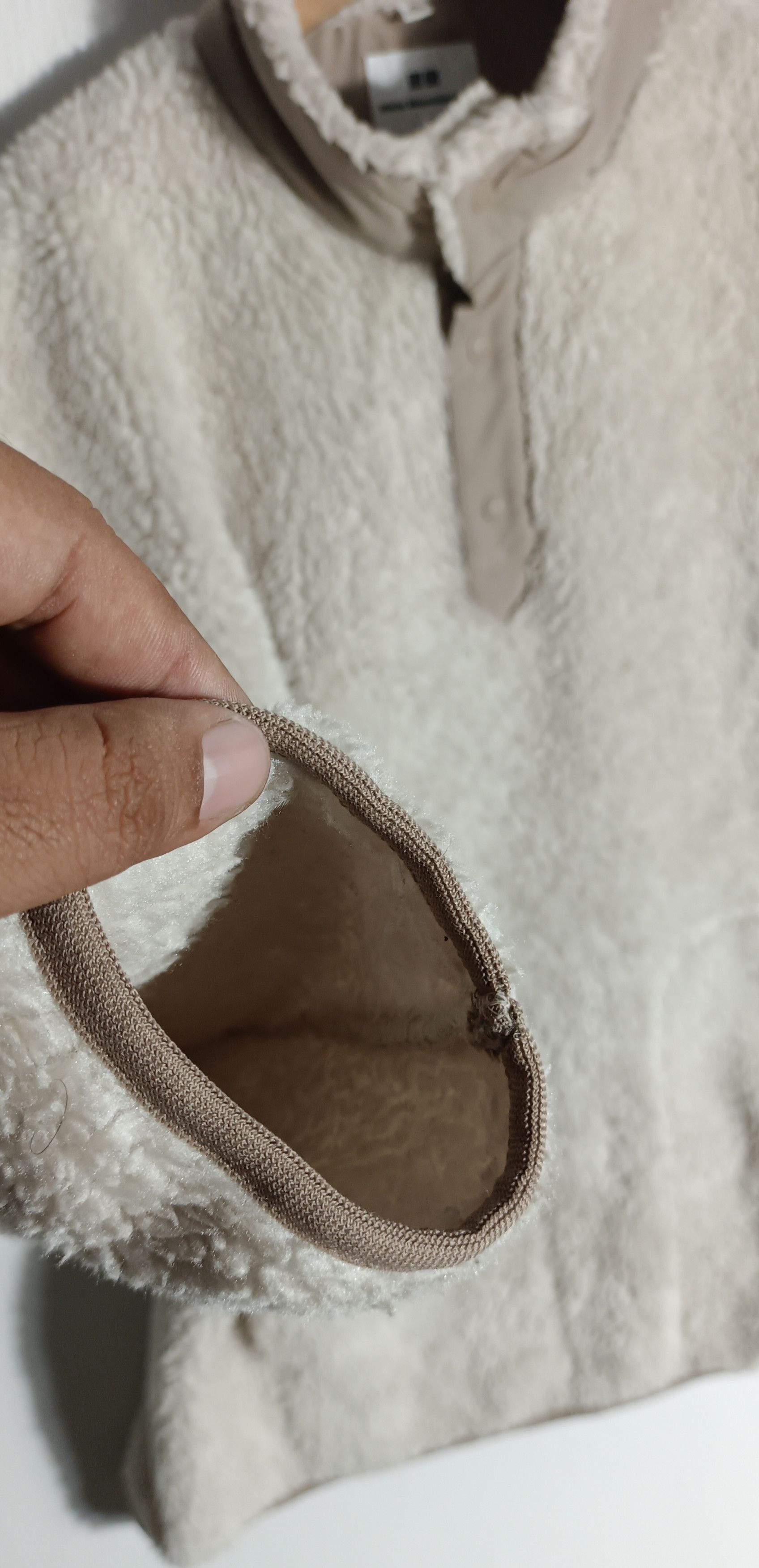 White Mountaineering White Mountaineering Uniqlo Sherpa Fleece White Sweatshirt Size US XL / EU 56 / 4 - 6 Thumbnail