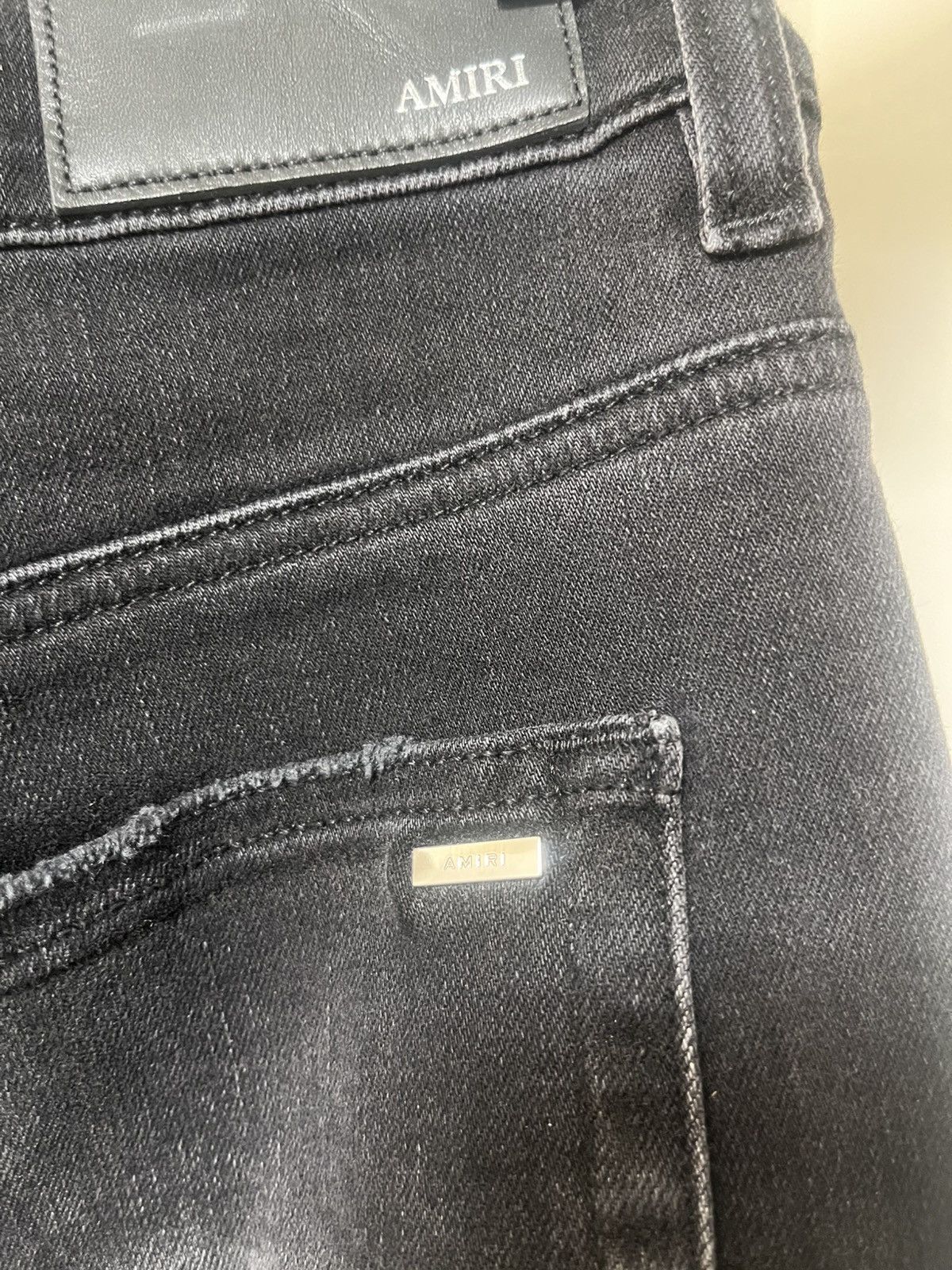 Amiri Men’s Patchwork Slim Fit Distressed Jeans Sz 33 Size US 33 - 9 Thumbnail