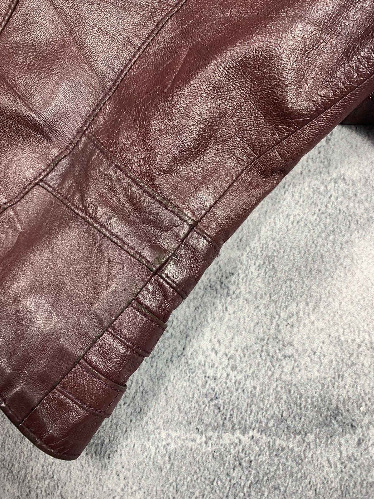 Genuine Leather × Vintage Vintage Y2K Leather cropped jacket opium AvantGarde style Size M / US 6-8 / IT 42-44 - 9 Thumbnail