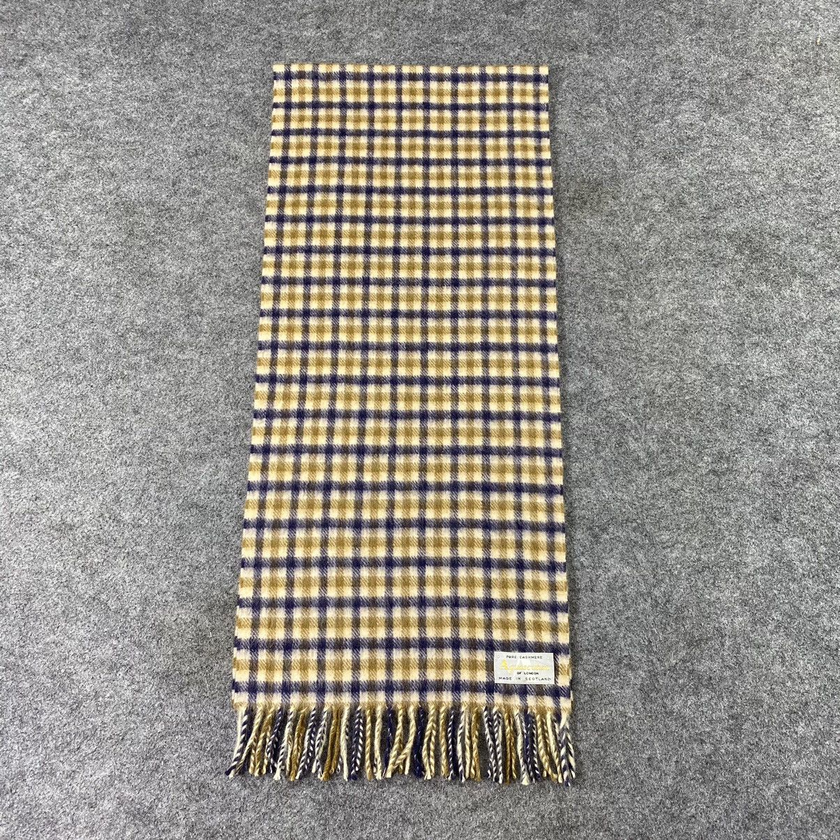 Aquascutum × Vintage Aquasqutum Cashmere Scarf / Muffler / Neckwear - T1371 Size ONE SIZE - 3 Thumbnail