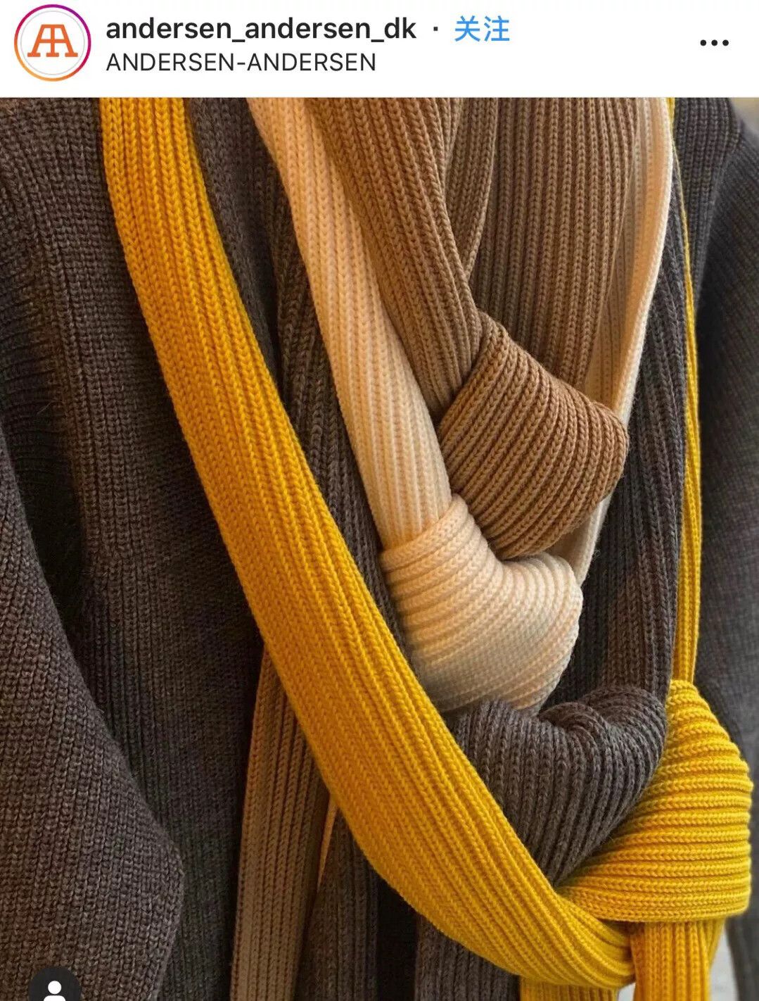 Andersen Andersen Andersen-Andersen Wool Scarf Size ONE SIZE - 1 Thumbnail