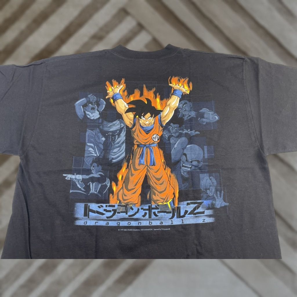 Vintage VINTAGE Dragon Ball Z Tee Shirt Black XL Goku Spirit Bomb Adult Men T-Shirt 1999 Size US XL / EU 56 / 4 - 1 Thumbnail