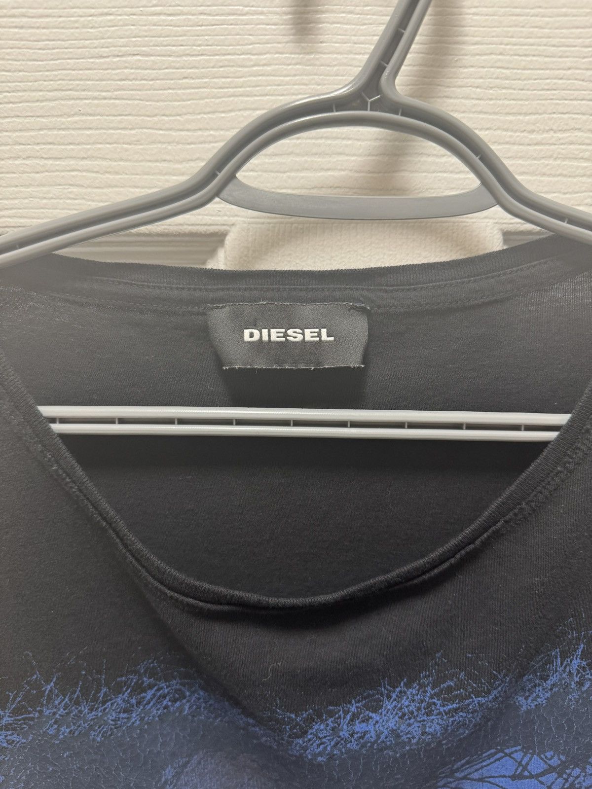 Diesel × Vintage Diesel Y2K Only the Brave Avant Garde Punk Blue Gloss Print Size US M / EU 48-50 / 2 - 4 Thumbnail