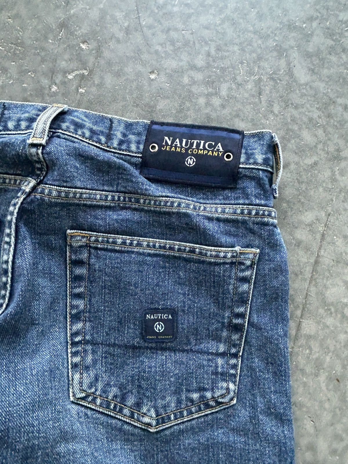 Nautica Vintage Y2K Nautica Baggy Denim Jeans 33x32 Size US 33 - 7 Thumbnail