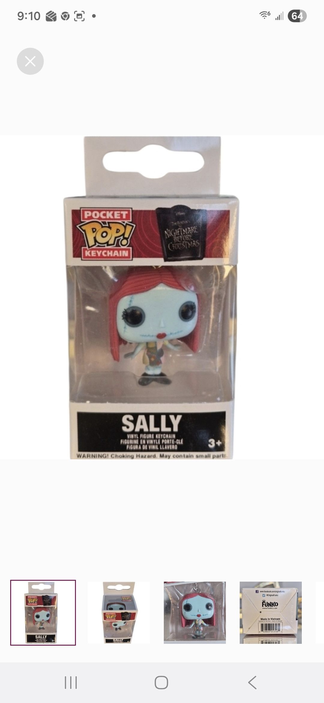Other Disney's Nightmare Before Christmas-SALLY PocketPOP Keychain Size ONE SIZE - 2 Thumbnail
