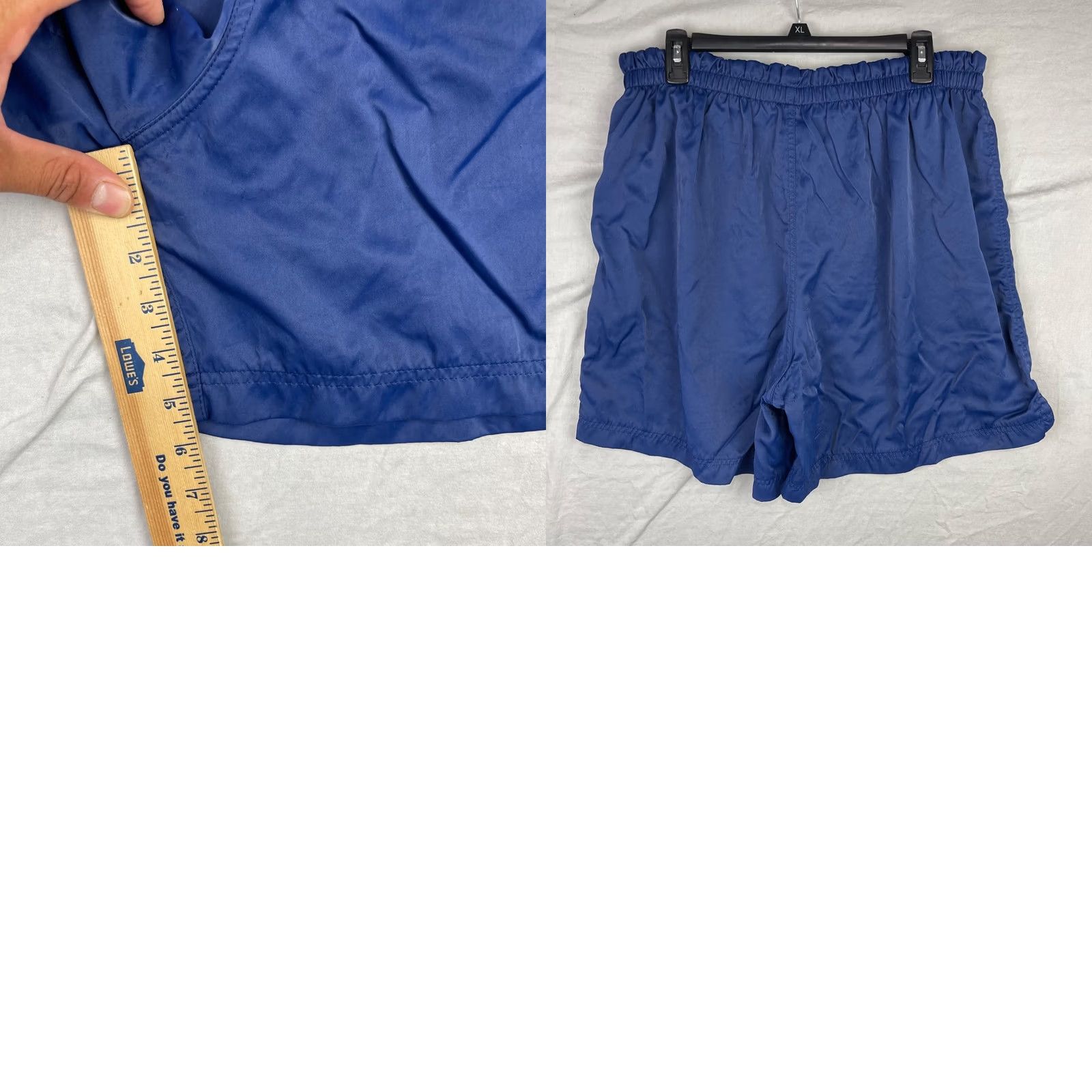 Nike Nike Shorts Men XL Navy 90s Vintage Athletic Drawstring Quick Dry Outdoor Sports Size US 36 / EU 52 - 8 Thumbnail