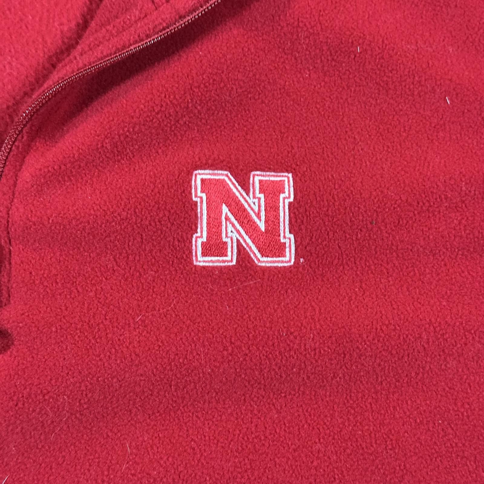 Antigua Antigua Mens Nebraska Huskers Fleece Jacket L Red 1/4 zip Size US L / EU 52-54 / 3 - 3 Thumbnail