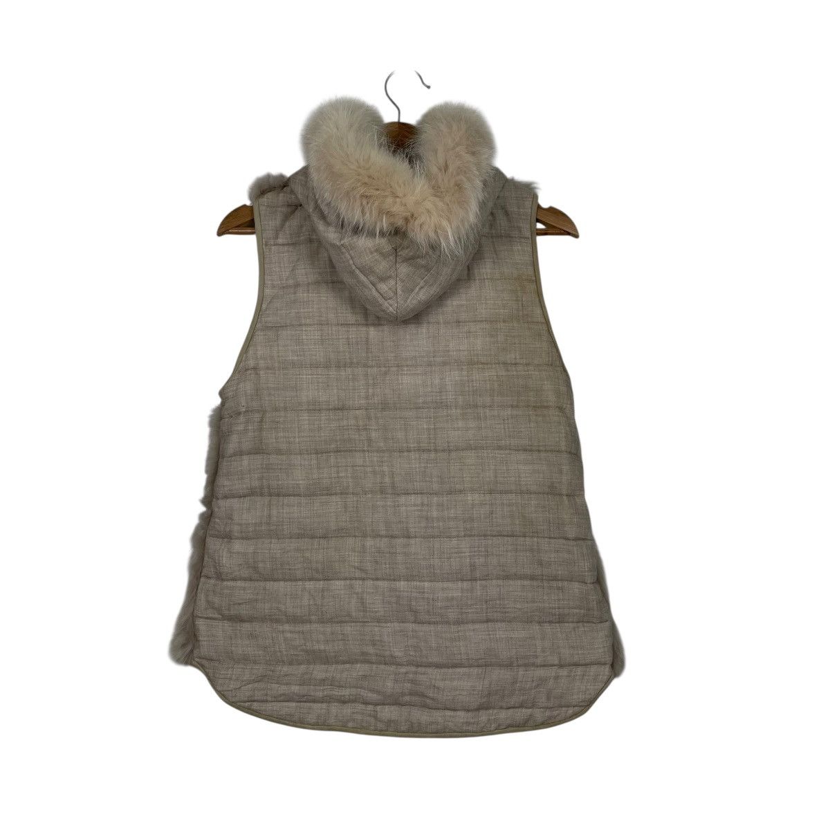 Japanese Brand El Midas Brown Hooded Faux Fur Vest Size M / US 6-8 / IT 42-44 - 7 Thumbnail
