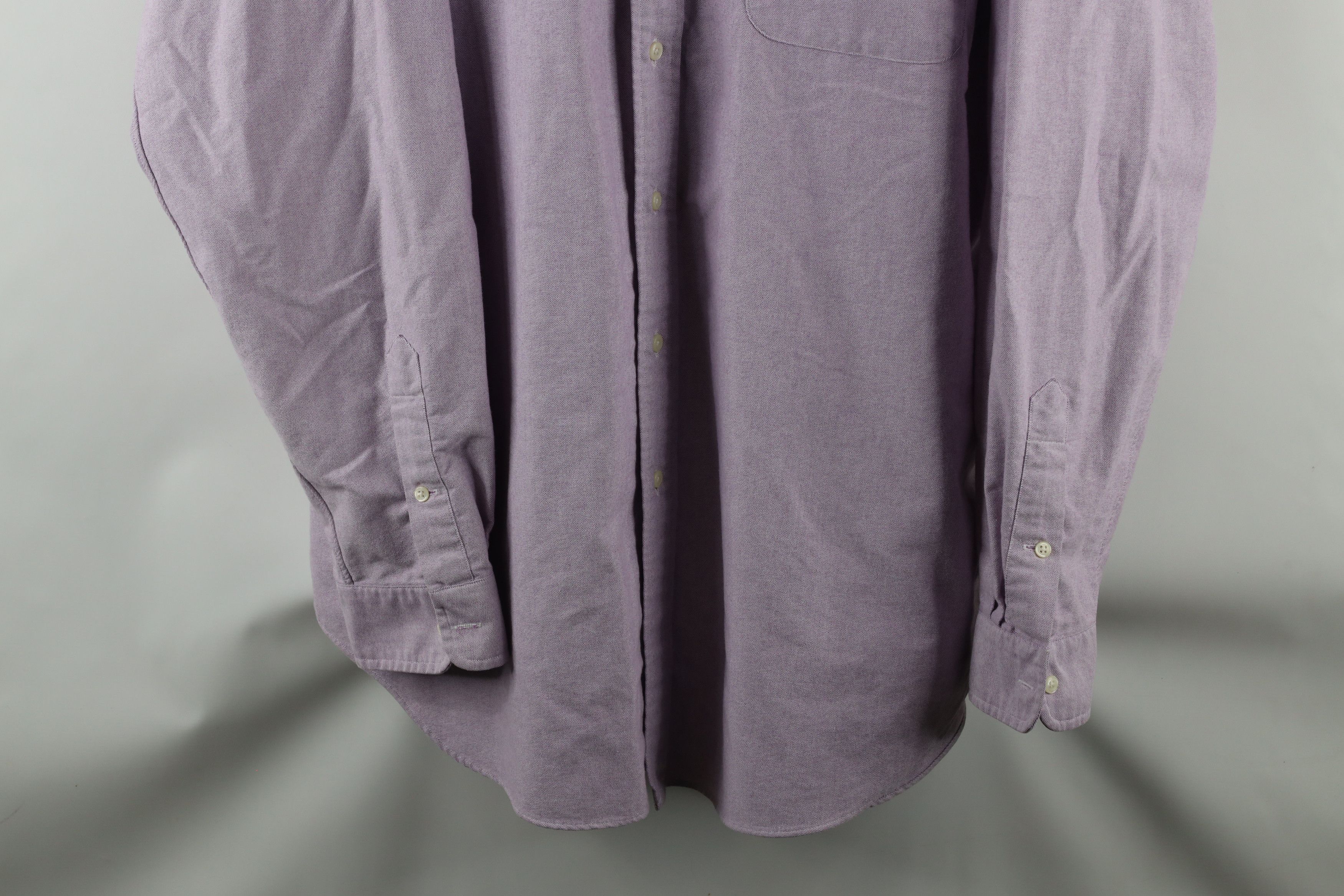 Ralph Lauren × Vintage Vintage 90s Ralph Lauren Fit Oxford Button Down Shirt Purple Size US XL / EU 56 / 4 - 3 Thumbnail